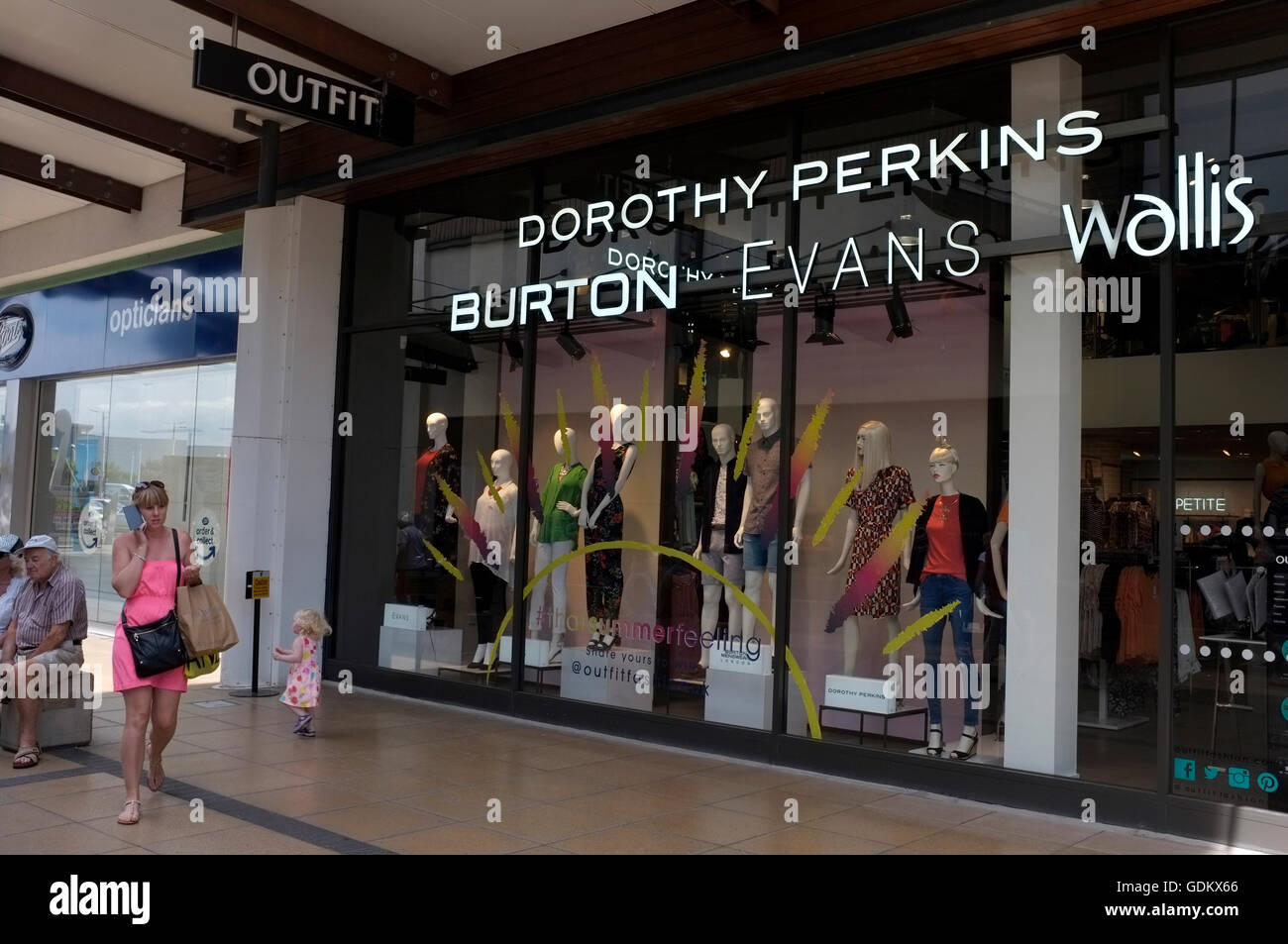dorothy perkins womens clothing shop branch in westwood cross shopping centre thanet east kent uk july 2016 Stock Photo