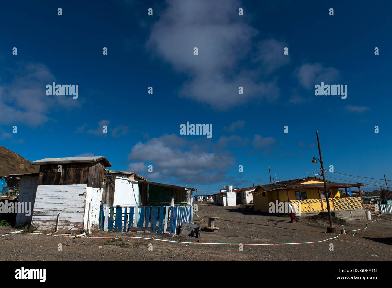 Fisherman village San Benito, Baja California, Mexico Stock Photo