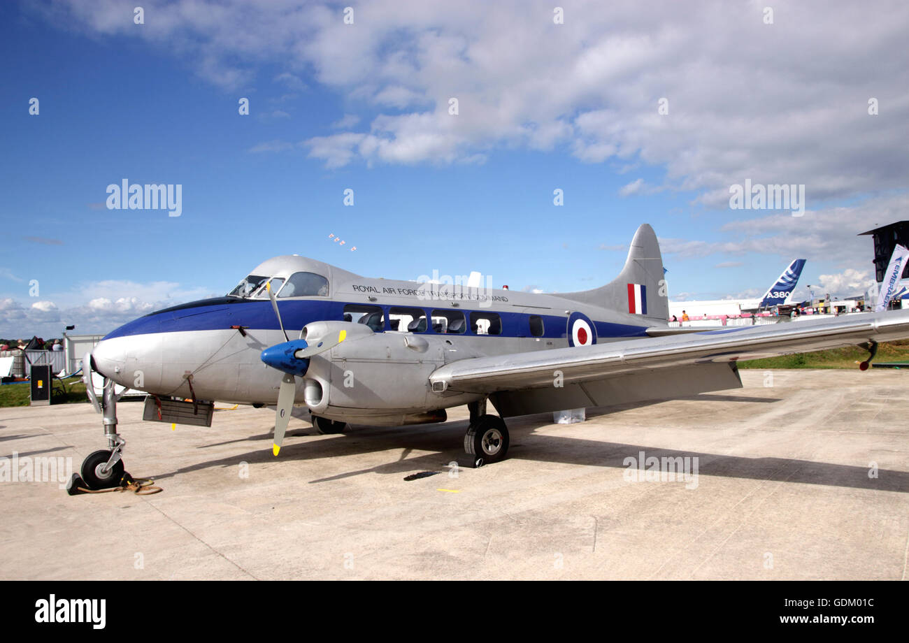 De Havilland Devon at Farnborough Airshow UK 2016 Stock Photo