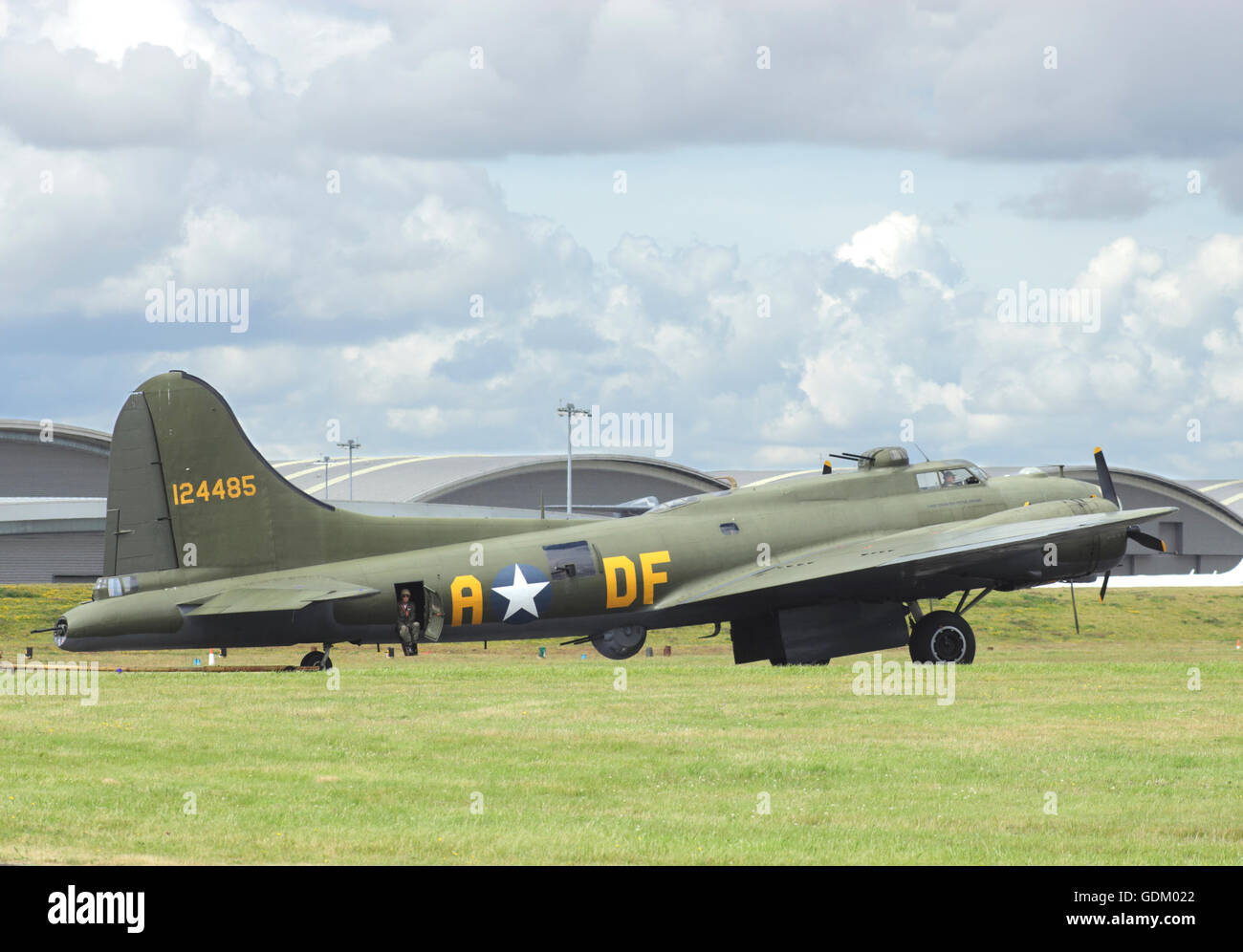 Farnborough Airshow UK. 2016 Boeing B17 world war 2 bomber Stock Photo