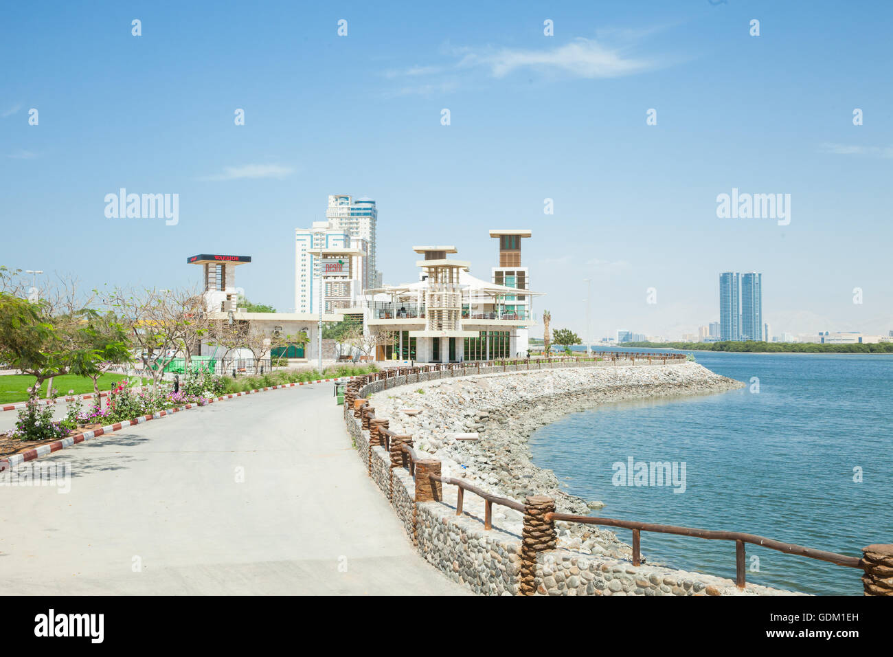 Corniche in Ras Al Khaimah, UAE Stock Photo Alamy