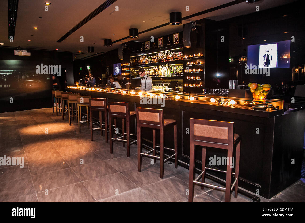 GQ Bar, JW Marriott Marquis, Dubai, UAE Stock Photo Alamy