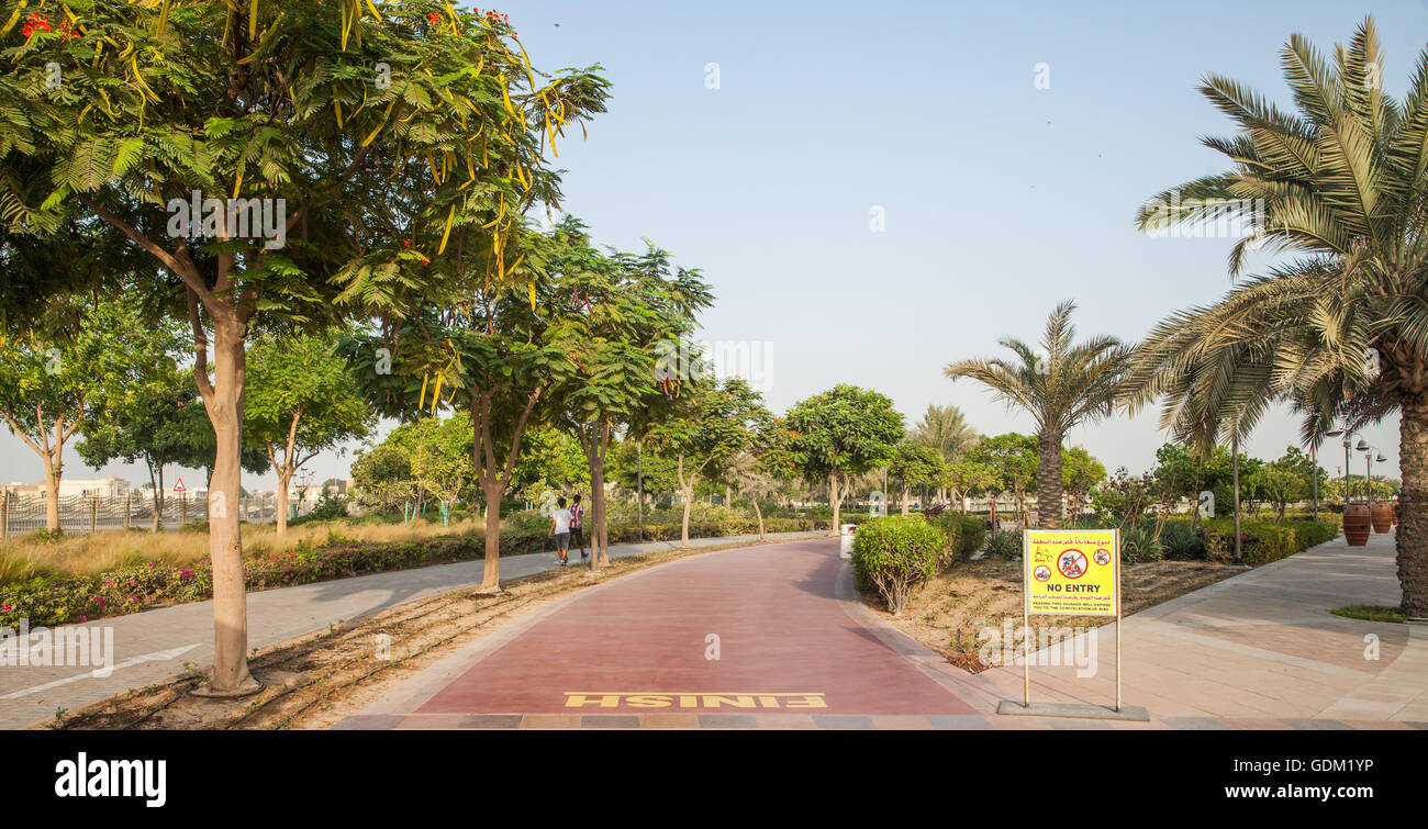 Al Barsha Pond Park, Dubai, UAE Stock Photo Alamy