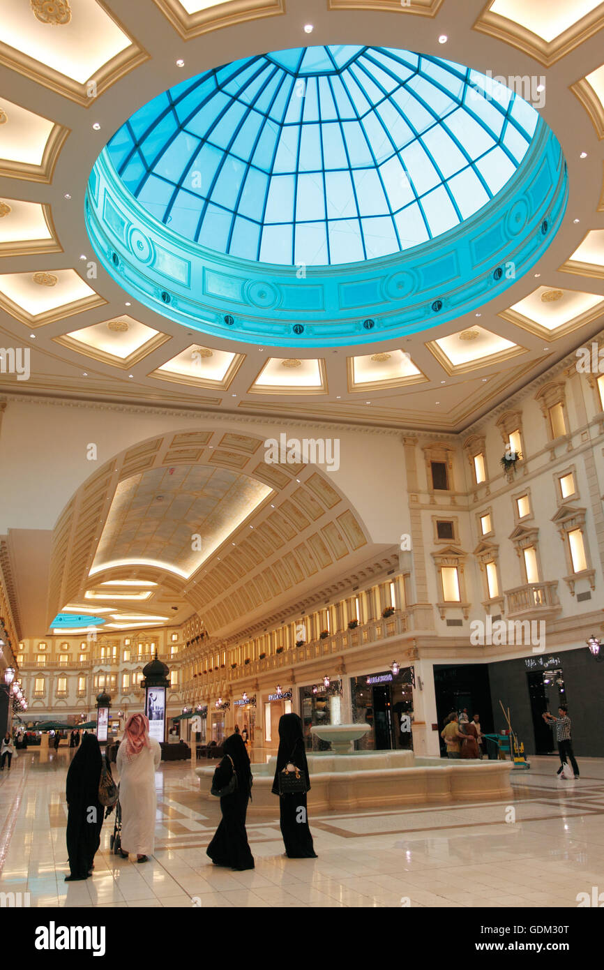 Shopping at the Villagio Mall, Doha, Qatar. Stock Photo