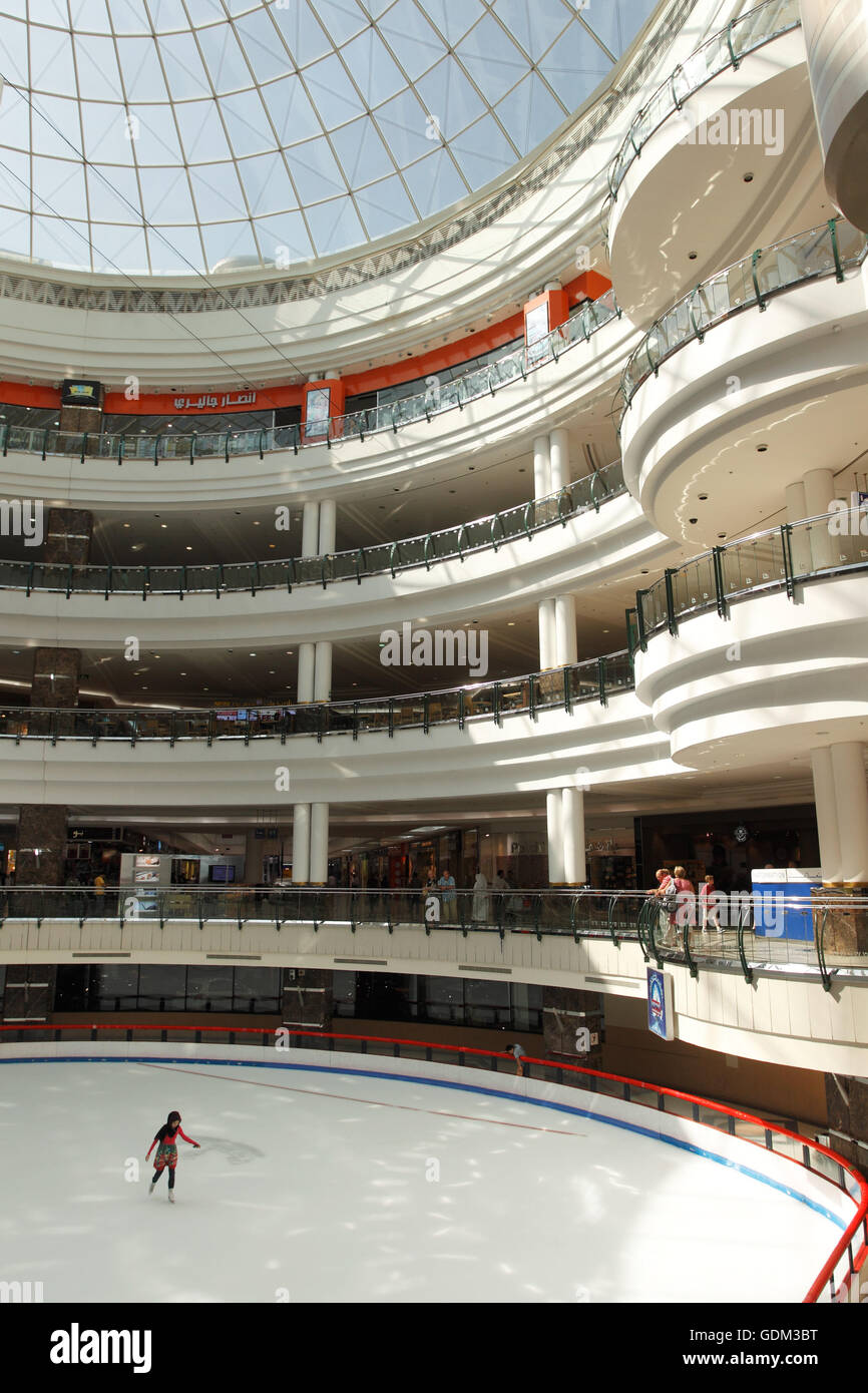 City Center mall Ice rink, Doha, Qatar Stock Photo Alamy