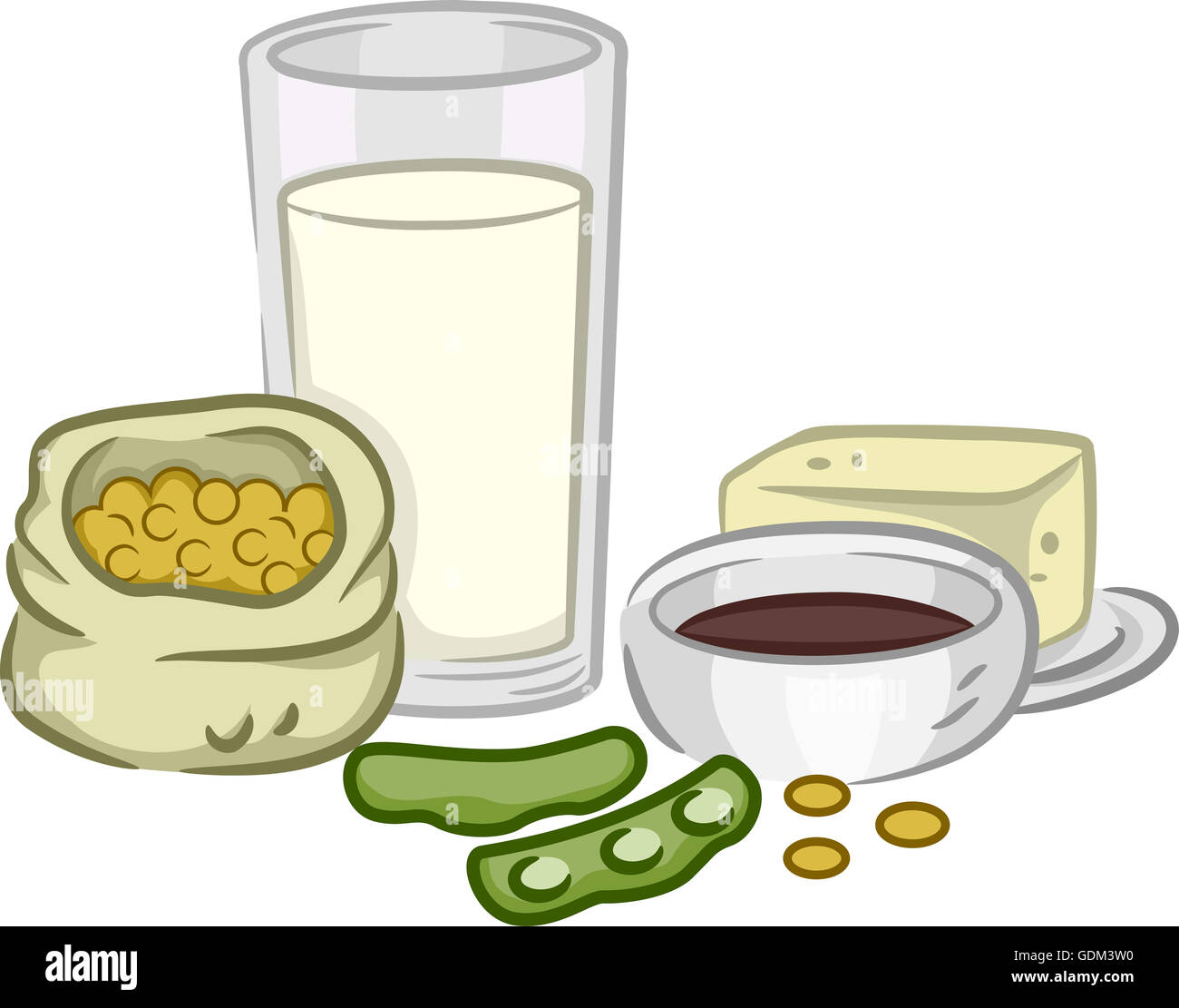 Tofu soya milk soya beans hi-res stock photography and images - Alamy