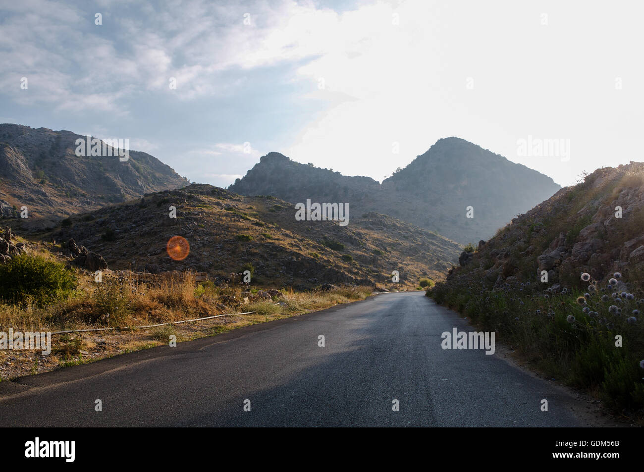 Mountain road in Lebanon Stock Photo Alamy