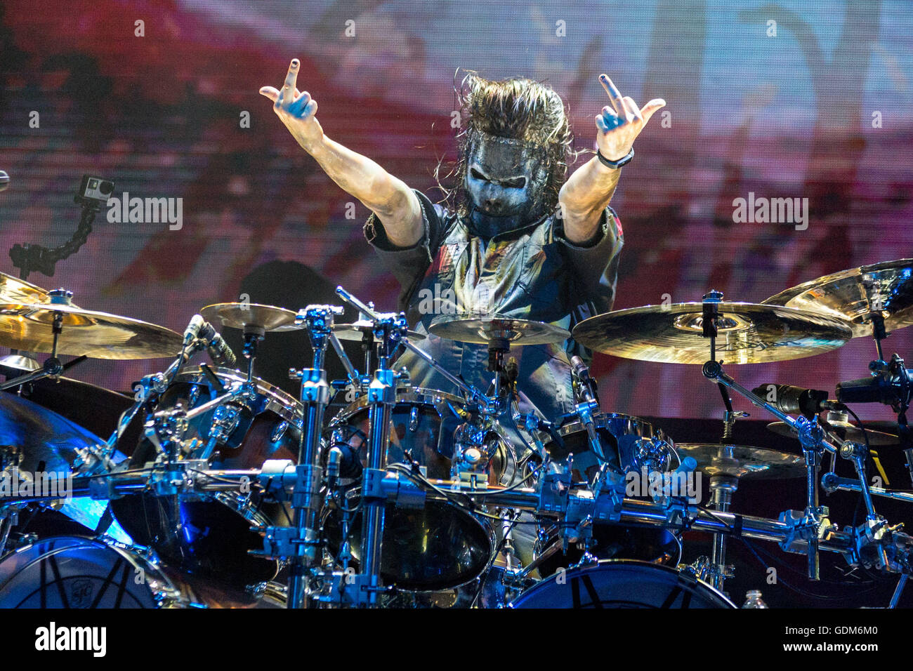 Jay Weinberg Slipknot chicago open air hi-res stock photography and images - Alamy