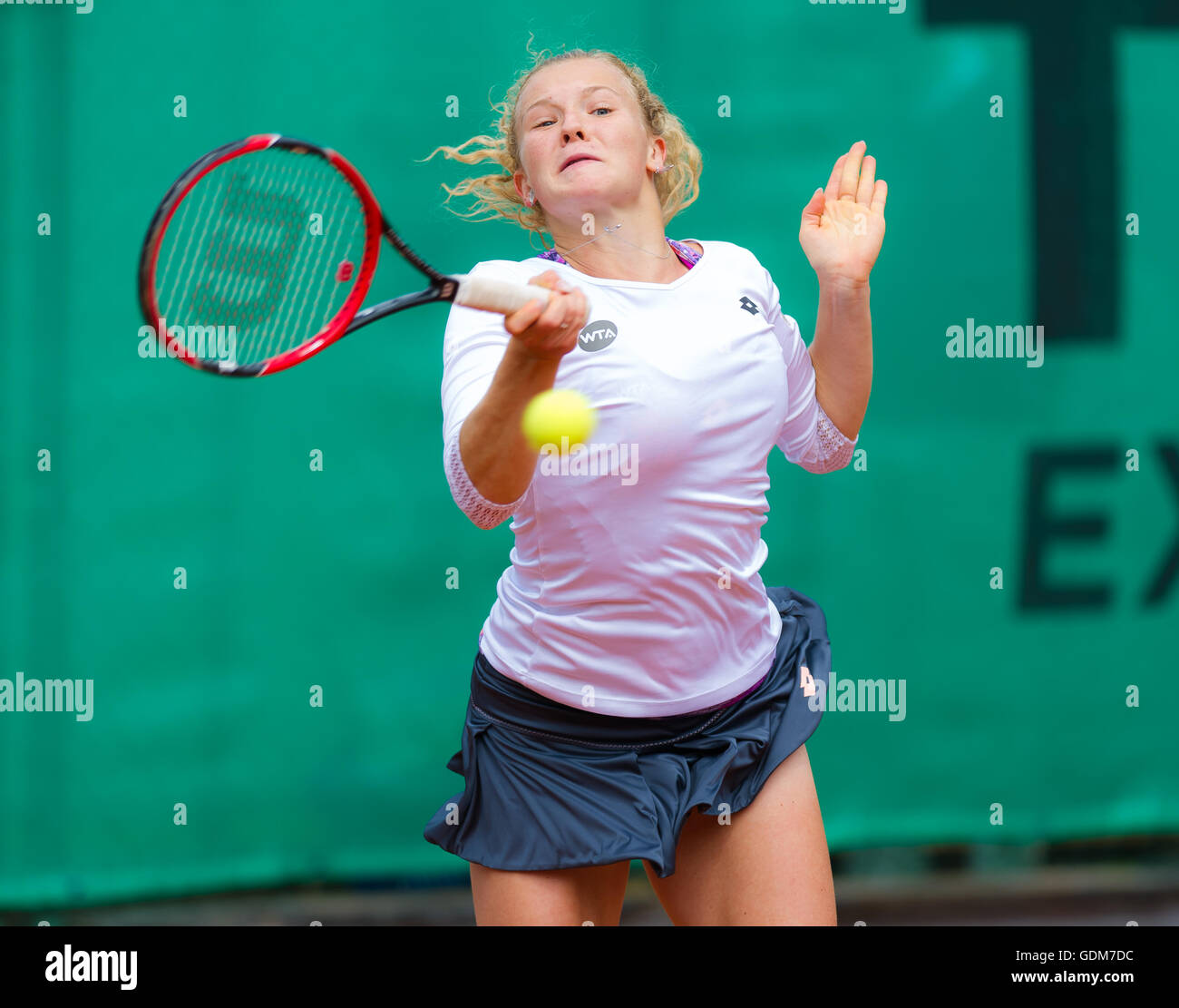 Bastad, Sweden. 18 July, 2016. Katerina Siniakova in action at the 2016 Ericsson Open WTA International tennis tournament Credit:  Jimmie48 Photography/Alamy Live News Stock Photo