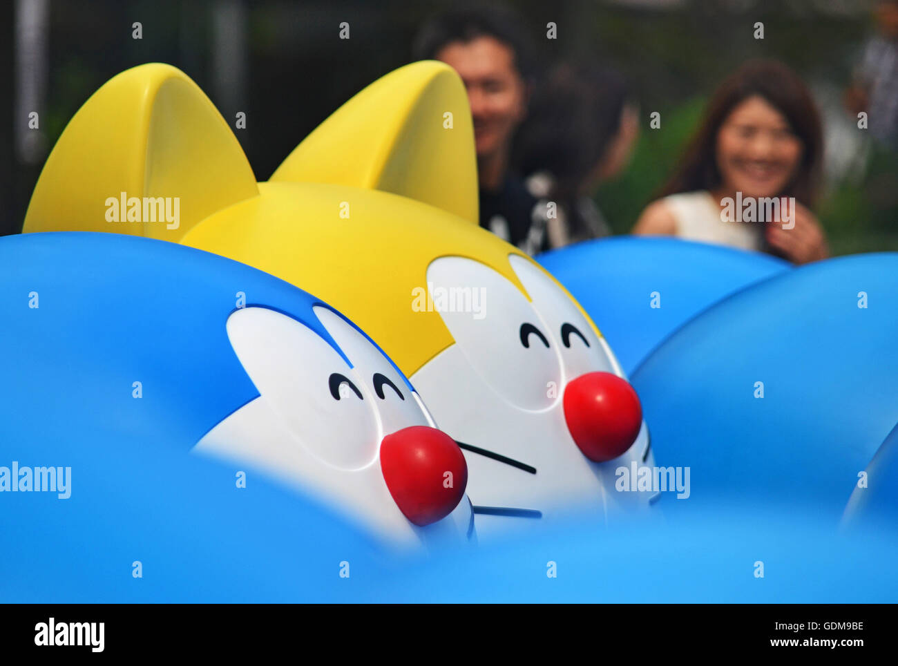 Tokyo Japan 16th July 16 People Past Near Figures Of Anime Manga Character Doraemon Displayed At Tokyo S Roppongi Hills Shopping Center In Tokyo Japan July 14 16 Photo By Ramiro Agustin Vargas Tokyo Japan 16th July 16 People Past Near Figures Of Anime Manga Character Doraemon Displayed At Tokyo S Roppongi Hills Shopping Center In Tokyo Japan July 14 16 Photo By Ramiro Agustin Vargas