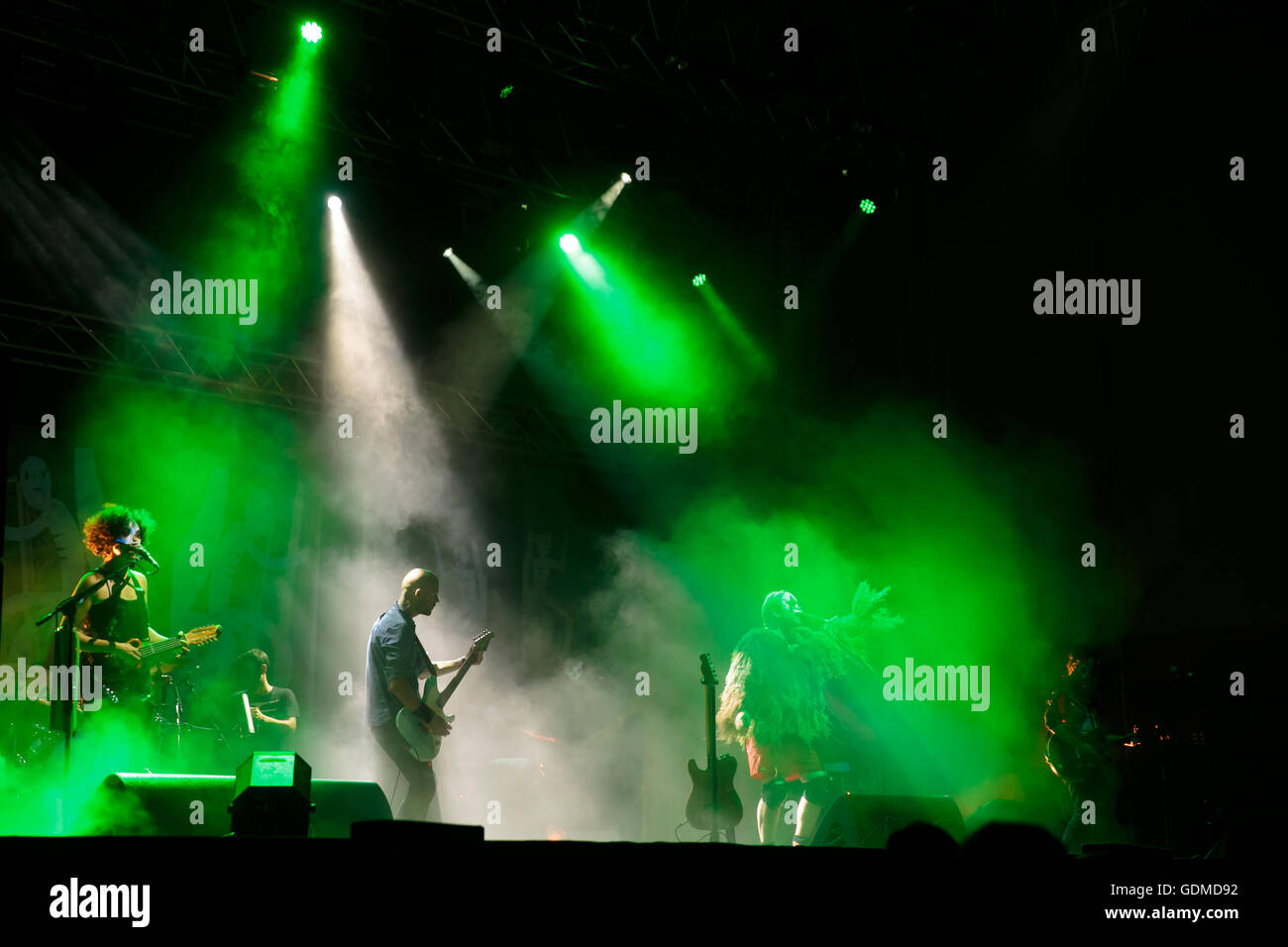 Turin, Italy. 18th July, 2016. tre allegri ragazzi morti perform live in Turin Credit:  Daniele Baldi Stock Photo