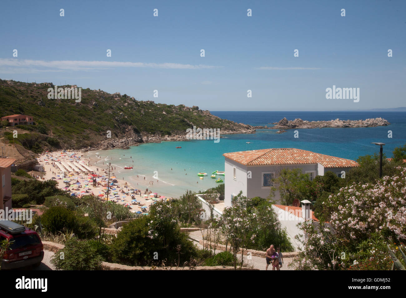 Italy, Sardegna, Santa Teresa Gallura, Rena Bianca Beach. Stock Photo