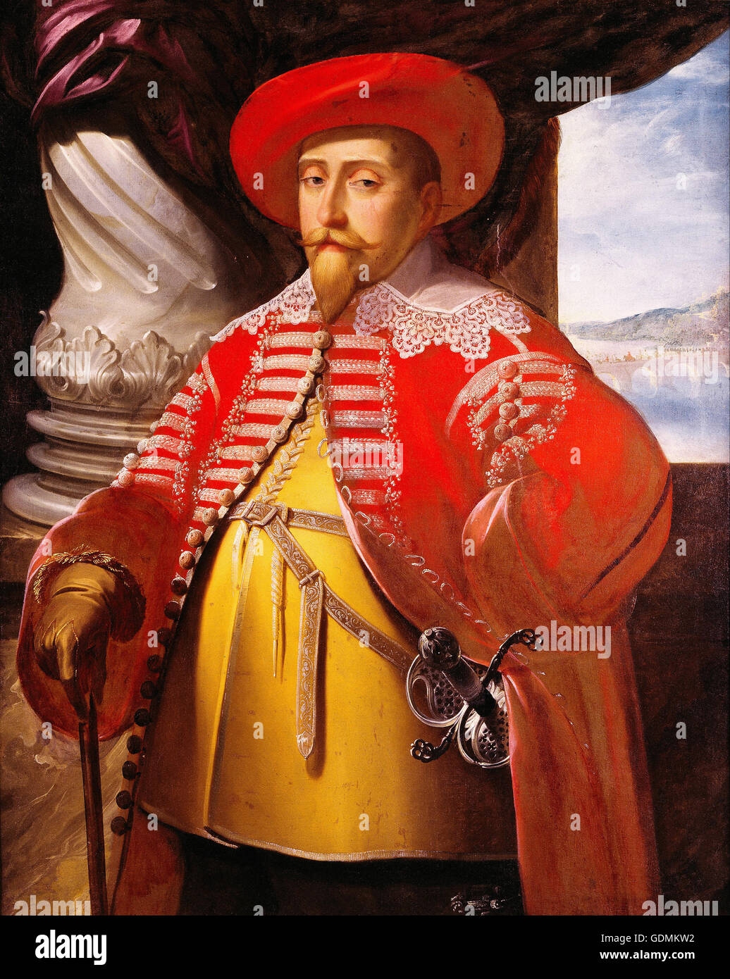 Matthaeus Merian the Elder - Gustavus Adolphus of Sweden (1594-1632) Stock Photo