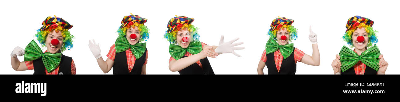 Smiling clown style woman hi-res stock photography and images - Alamy