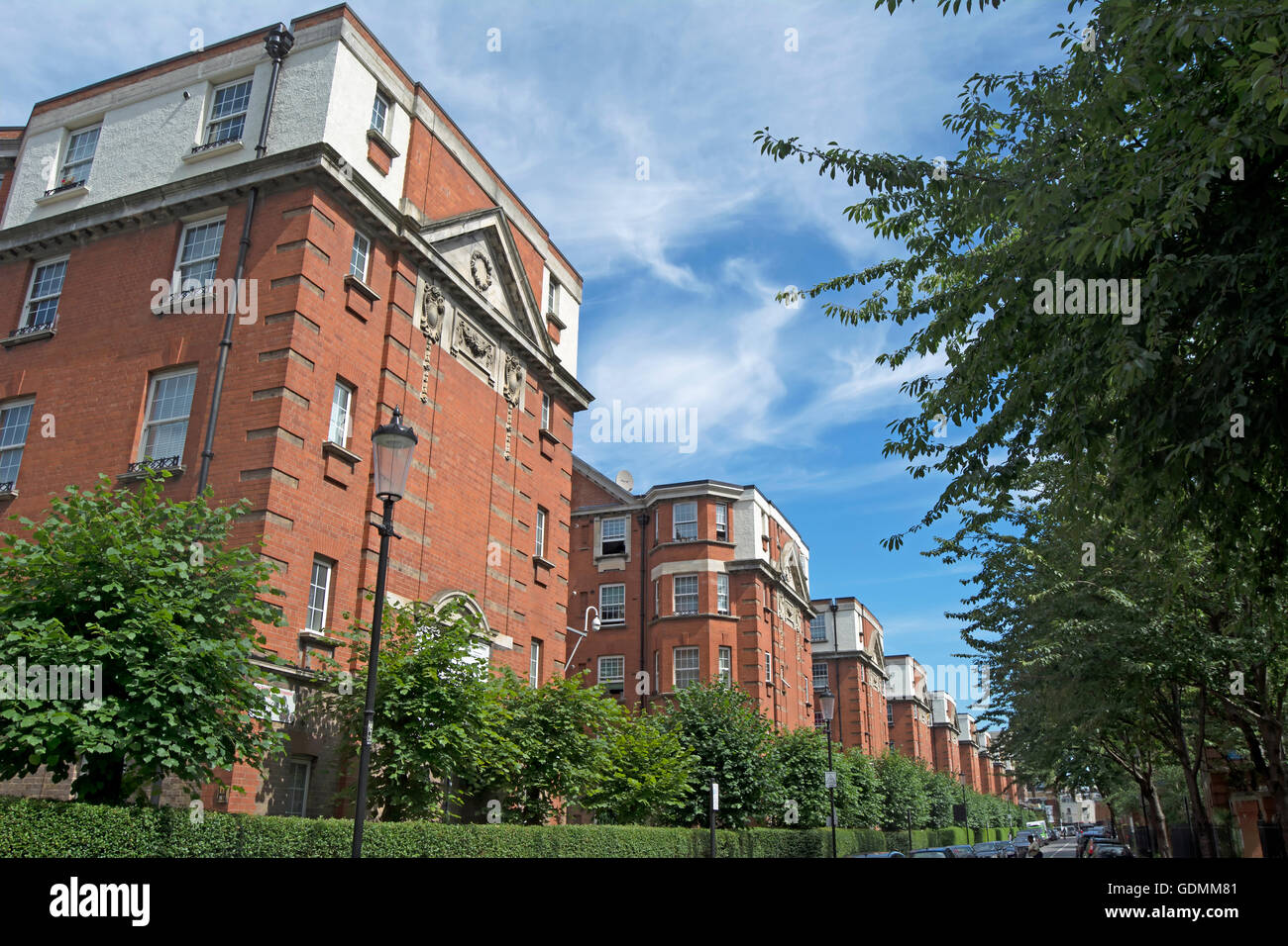 apartment blocks forming part of the 1913 sutton estate in chelsea