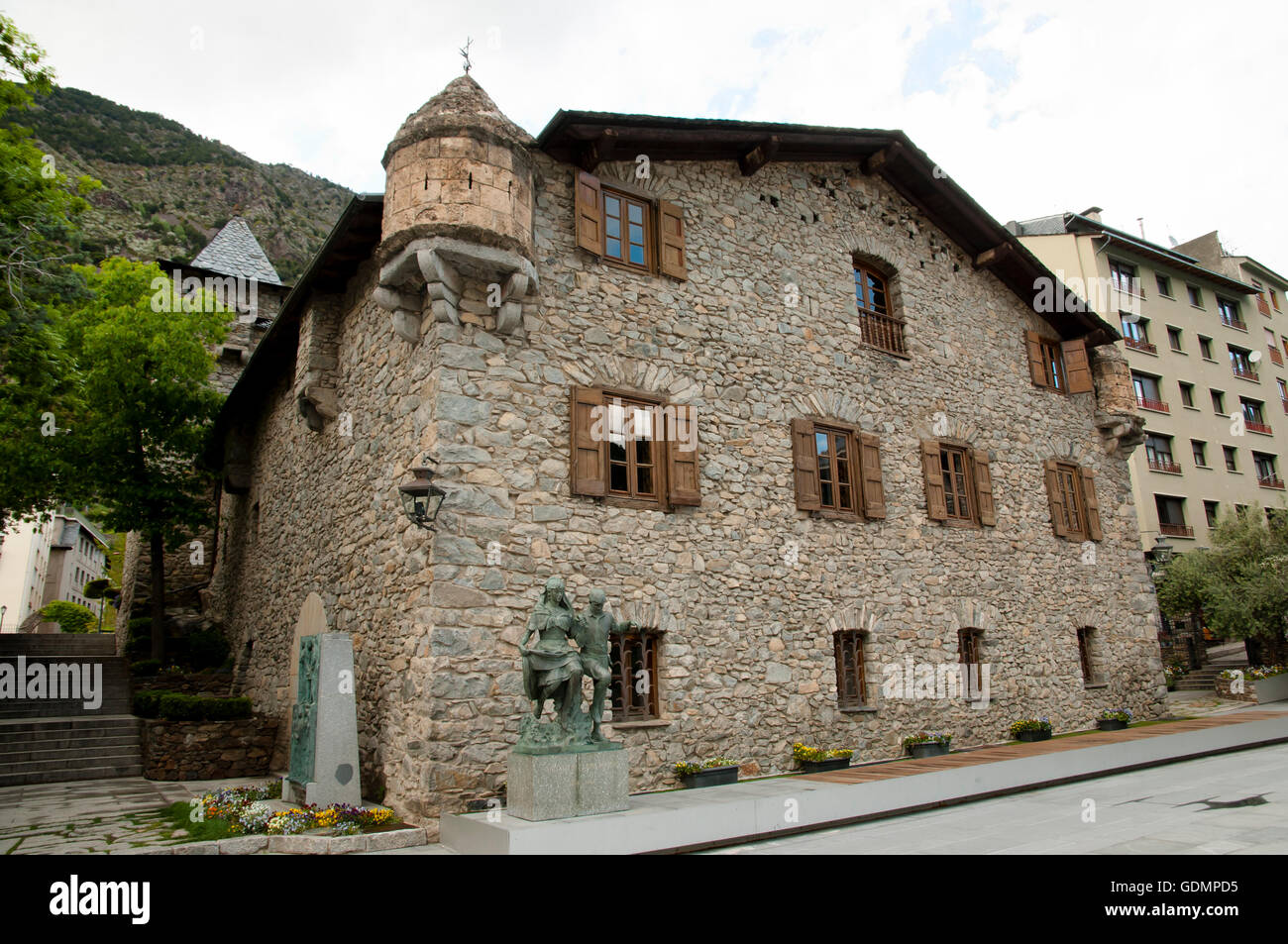 Casa de la Vall - Andorra Stock Photo