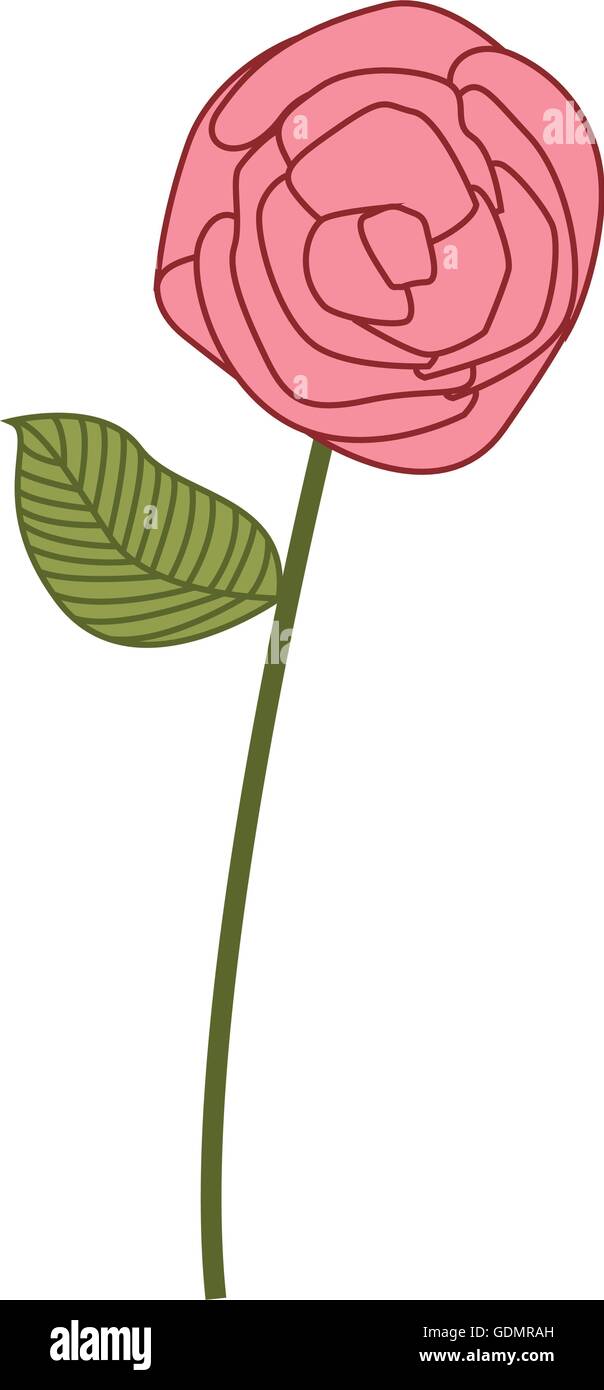flower floral nature icon Stock Vector Image & Art - Alamy