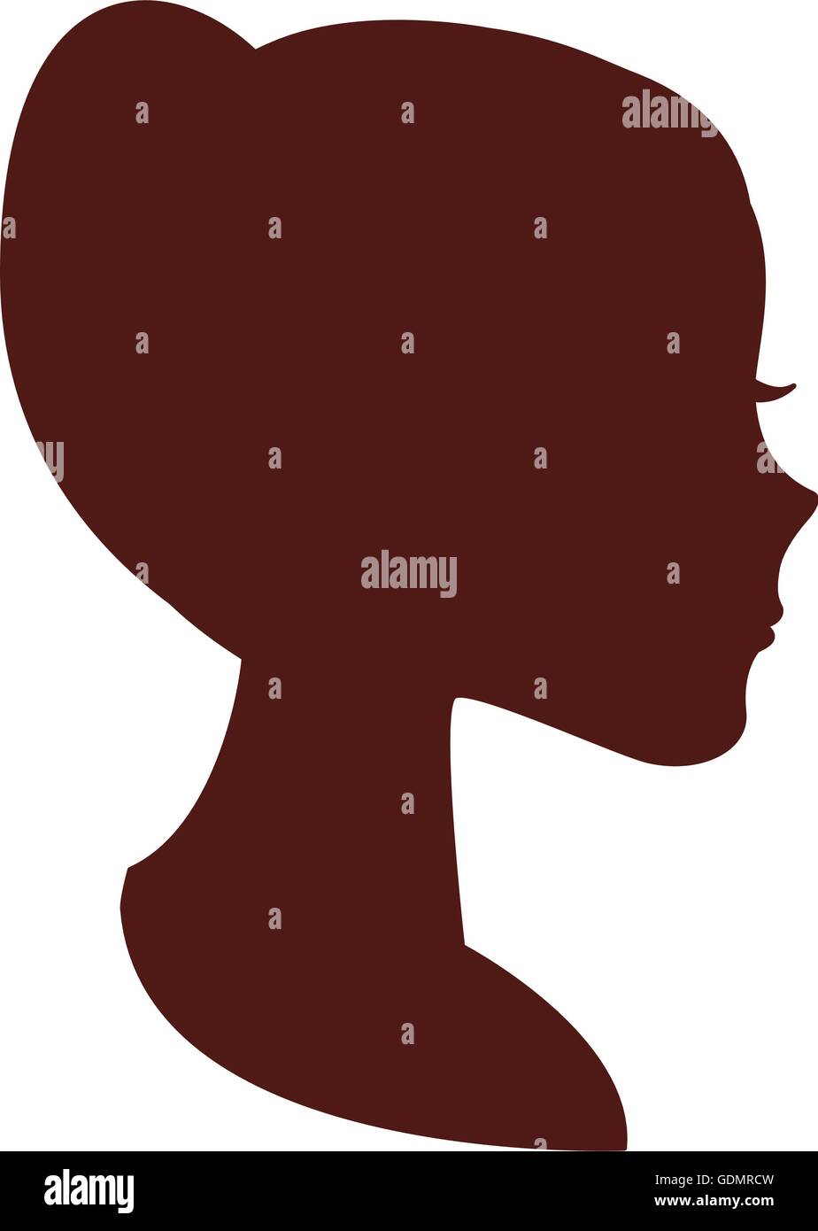 woman head silhouette icon Stock Vector Image & Art - Alamy