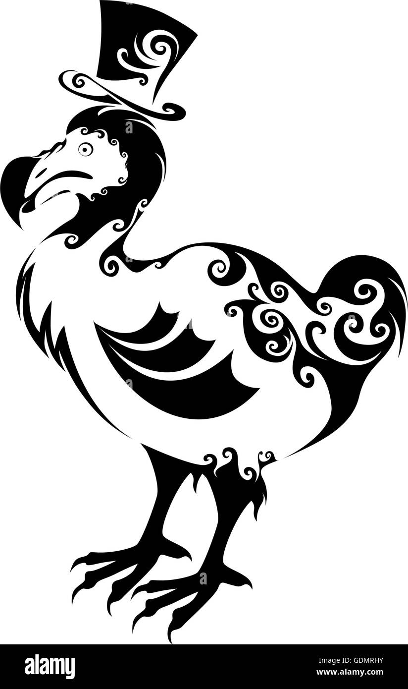Dodo isolated Black and White Stock Photos & Images - Alamy