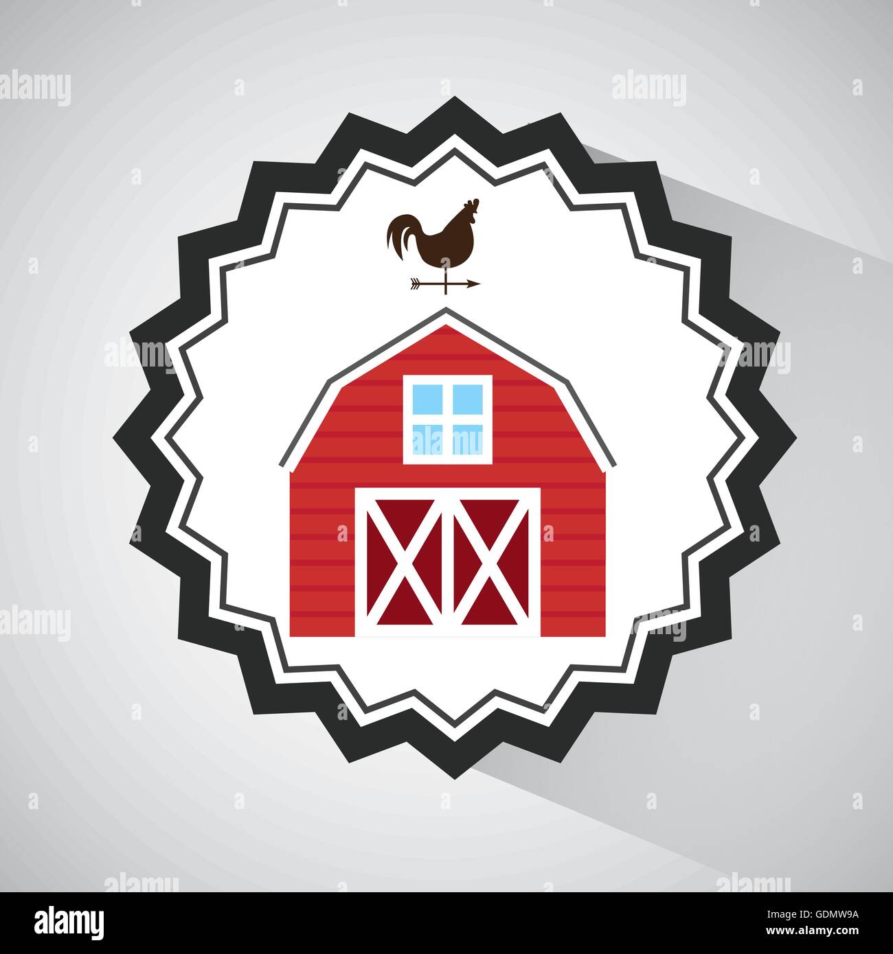 farm countryside house home farmhouse design Stock Vector Image & Art ...