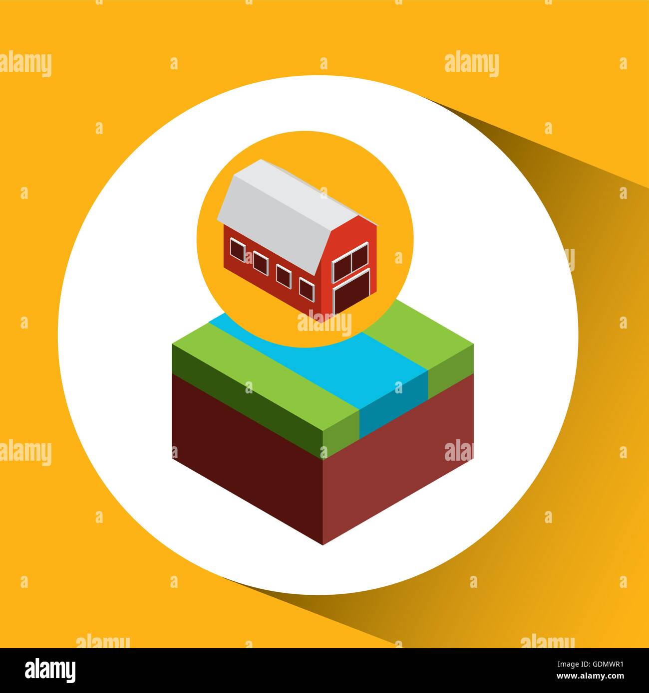 farm countryside isometric design Stock Vector Image & Art - Alamy