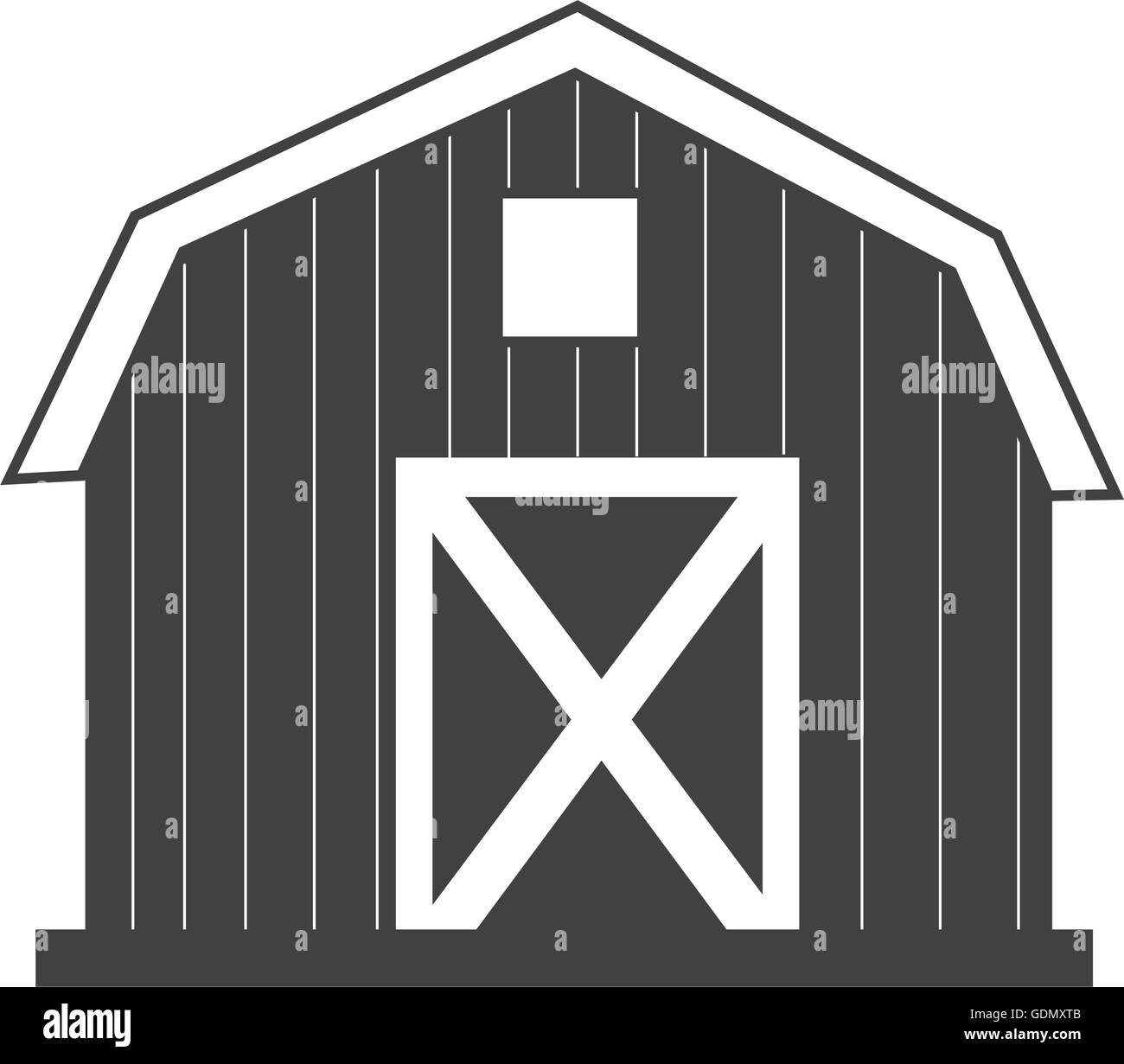farm barn house icon, vector illustration icon Stock Vector Image & Art ...