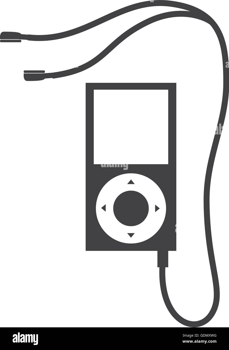 MP4 music player icon, vector illustration icon Stock Vector Image ...