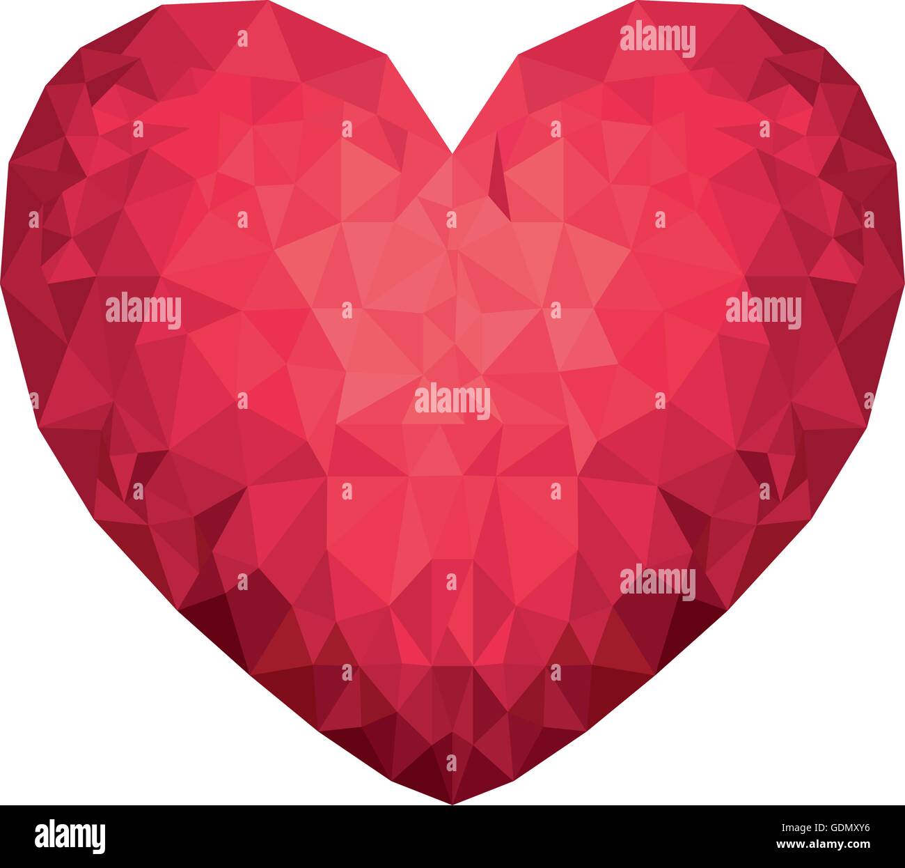 heart low poly isolated icon design Stock Vector Image & Art - Alamy