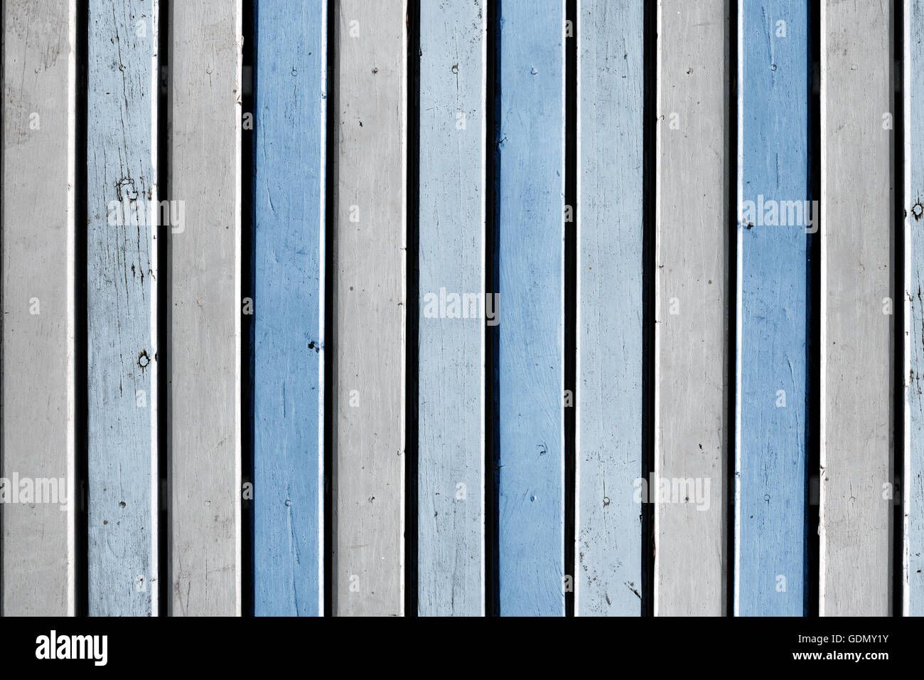 Wooden blue and white vertical boards. Background for design Stock Photo