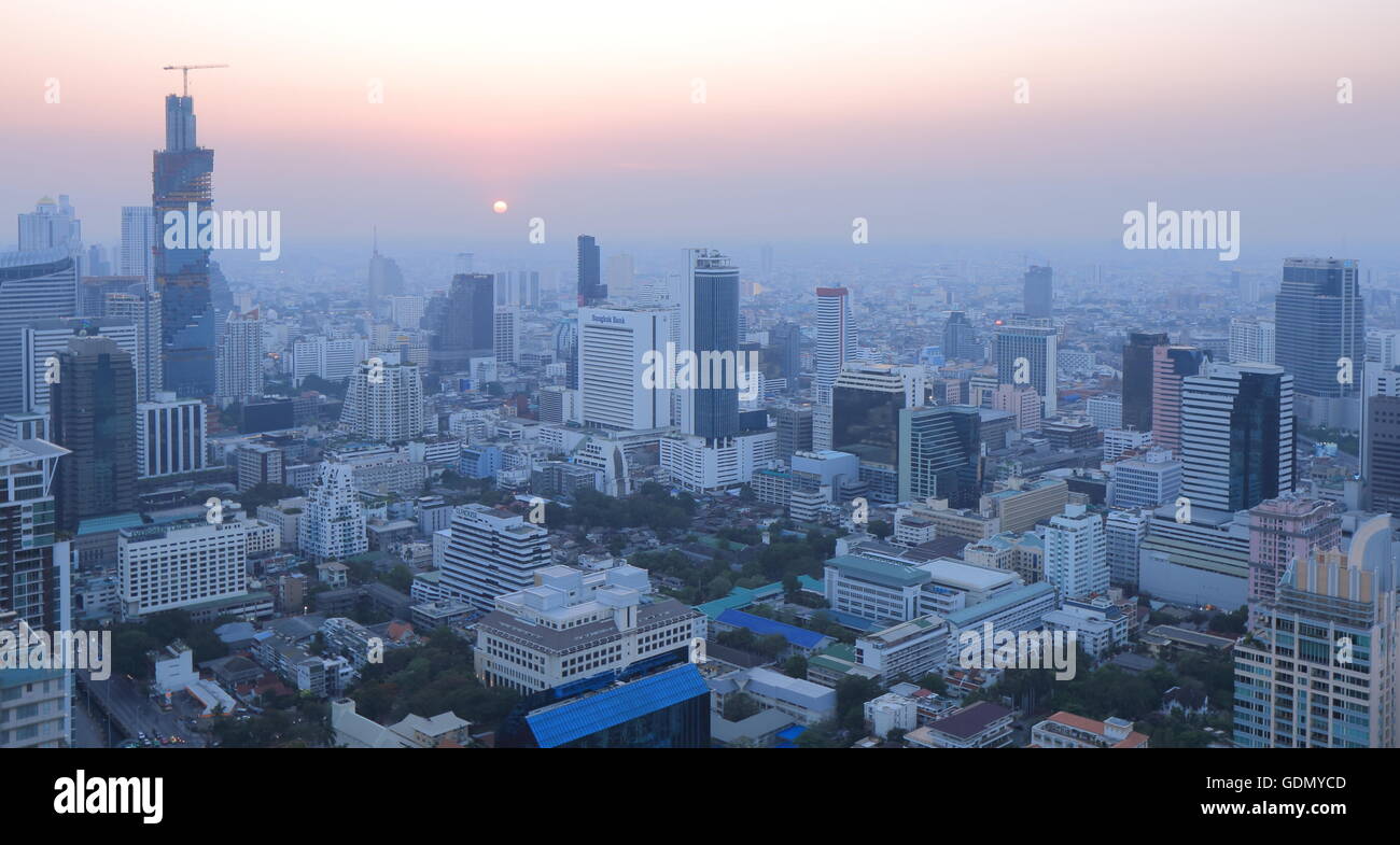 Bangkok city view and bar Stock Photo - Alamy