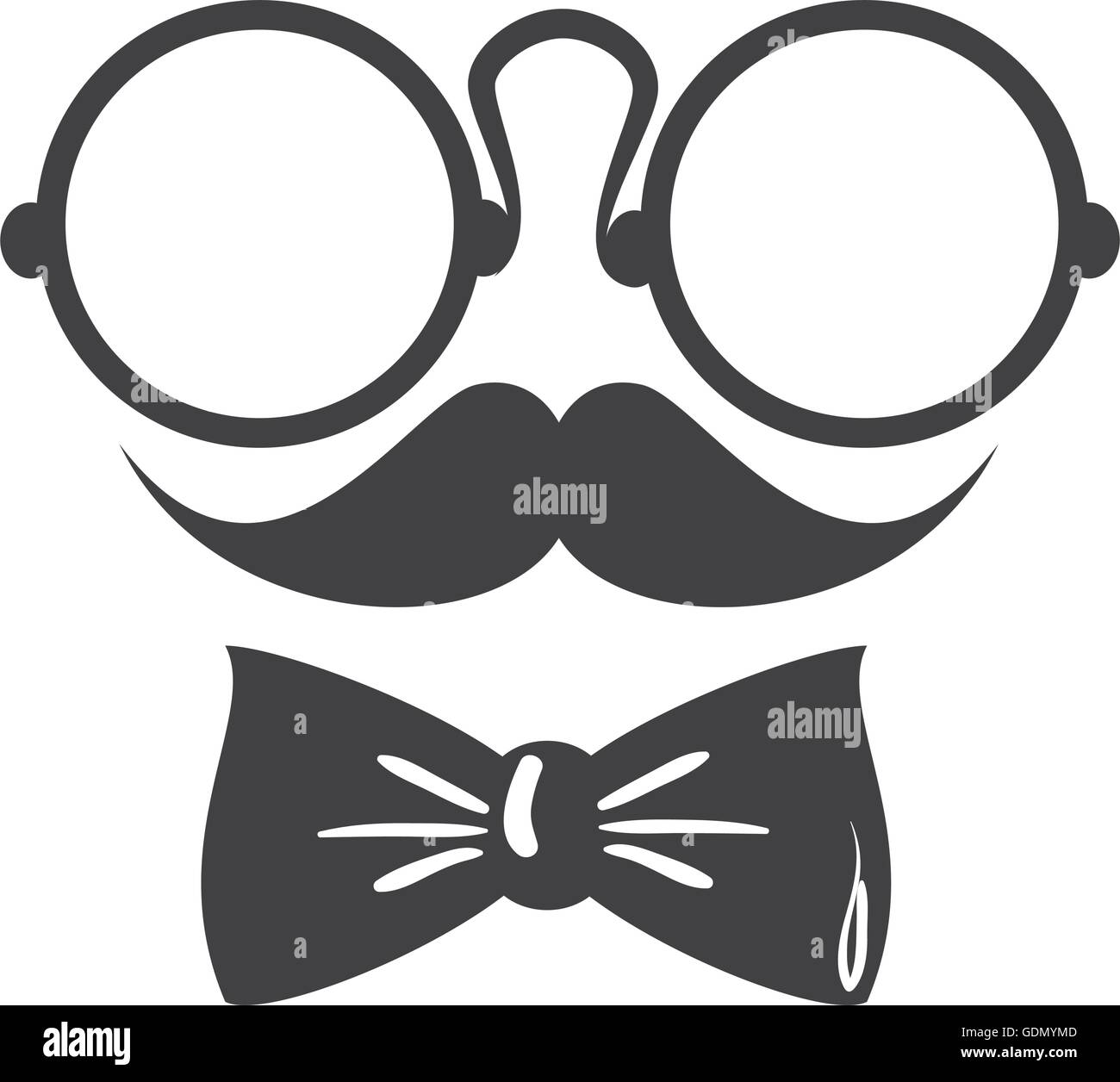 googles mustache tie Stock Vector Image & Art - Alamy