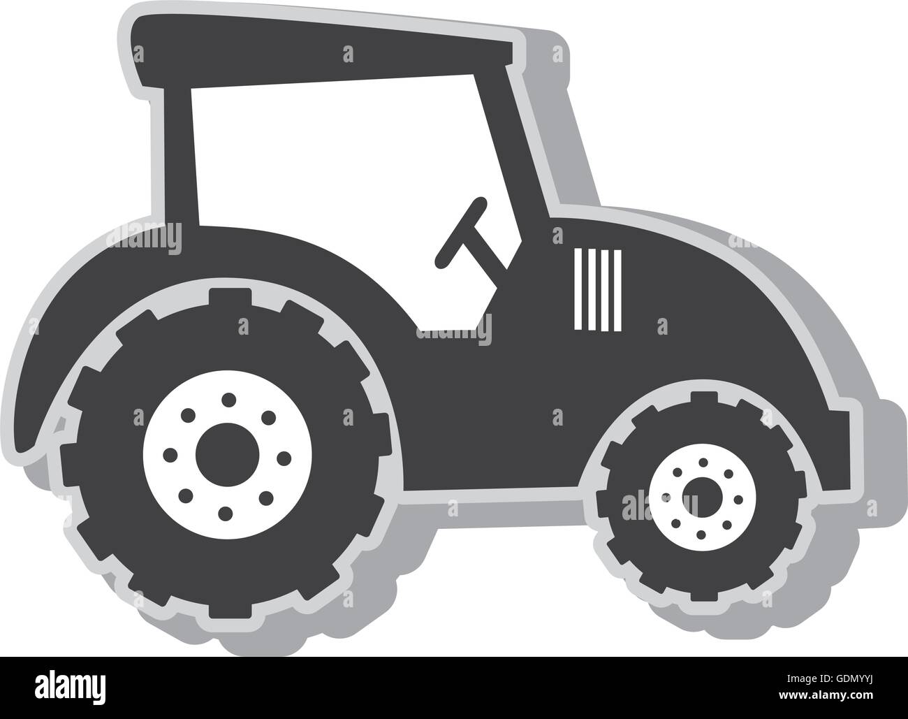 Farm tractor vehicle Stock Vector Image & Art - Alamy