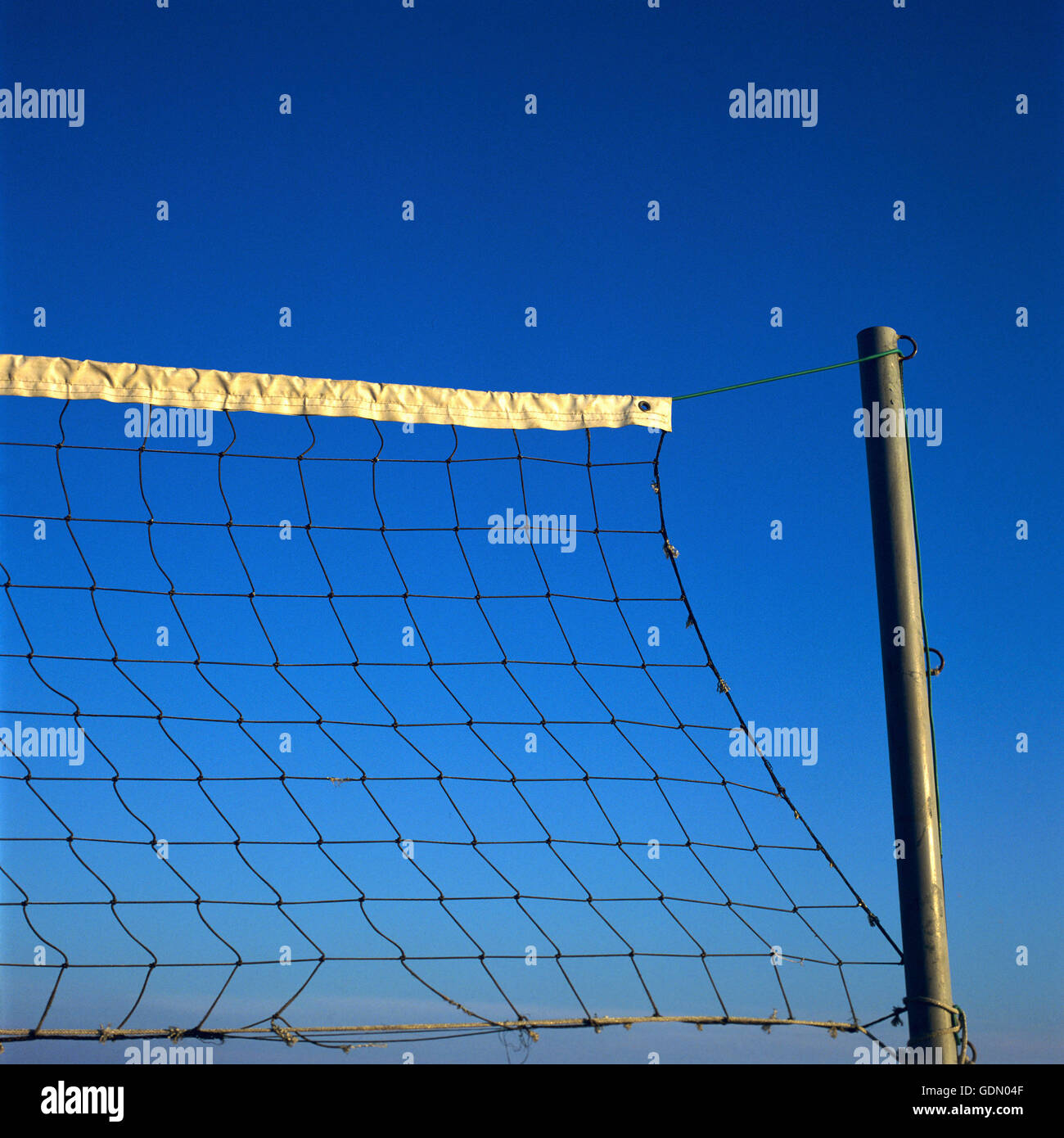 Volley ball net Stock Photo