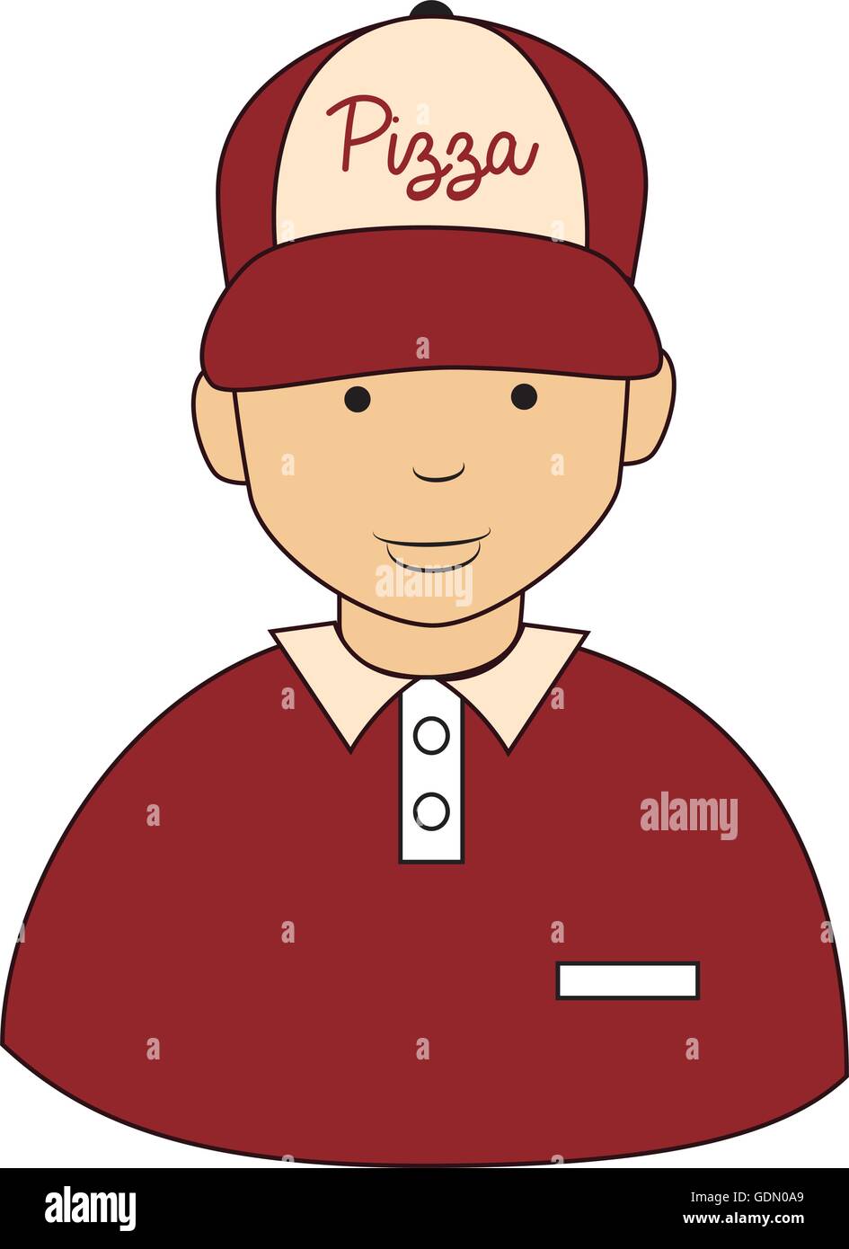 Pizza guy hat icon, vector illustration Stock Vector Image & Art Alamy