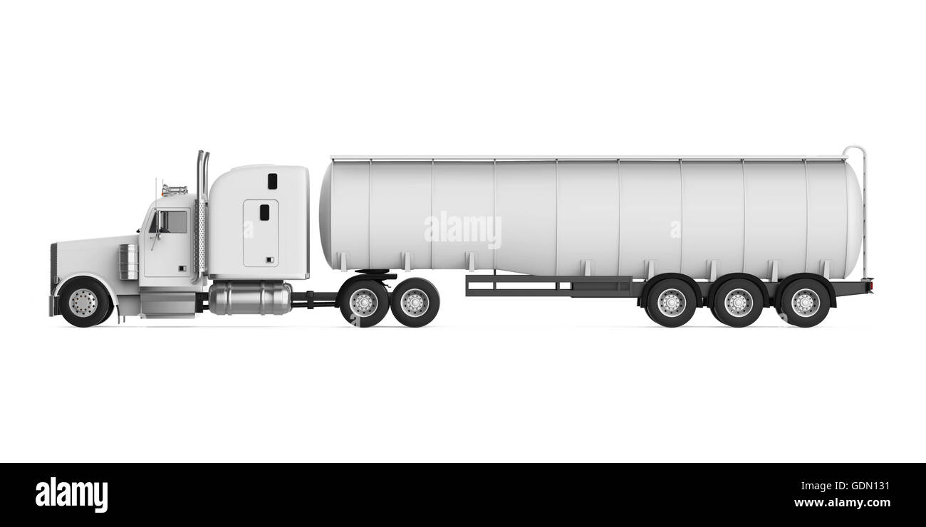 Transportation road tanker truck Black and White Stock Photos & Images ...