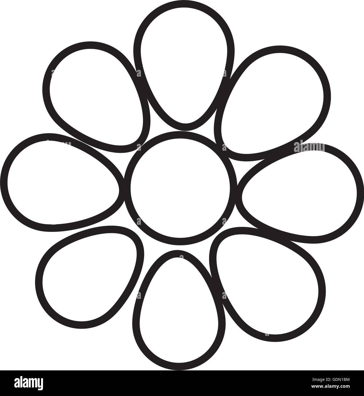 Flower floral petal, icon vector illustration Stock Vector Image & Art ...
