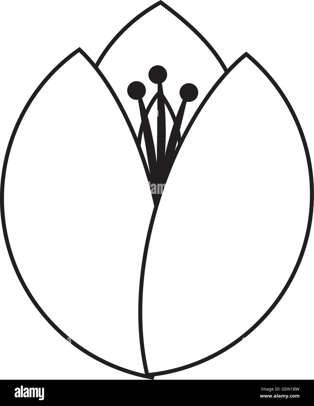 Flower floral petal, icon vector illustration Stock Vector Image & Art ...