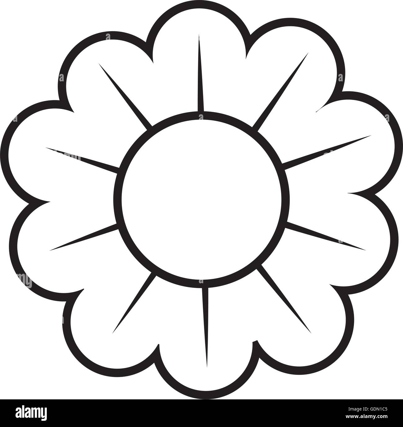 Flower floral petal, icon vector illustration Stock Vector Image & Art ...