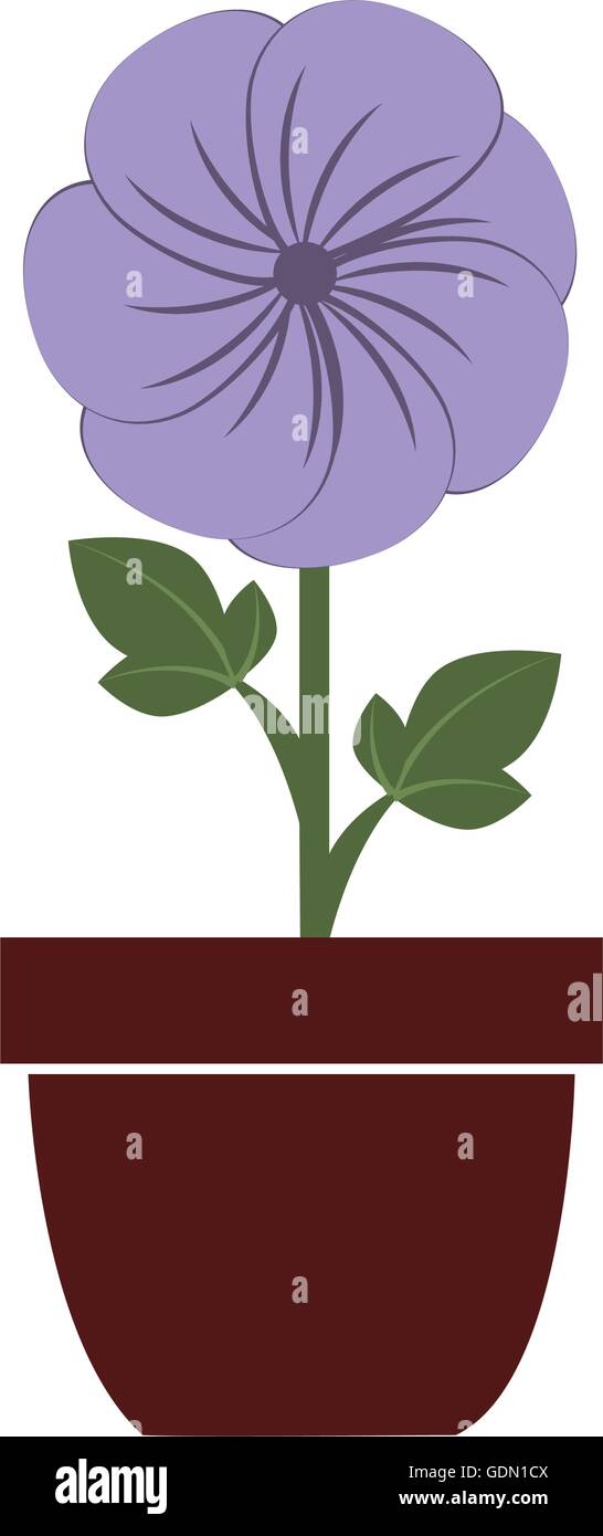 Flower vase colorful icon vector illustration Stock Vector Image & Art ...
