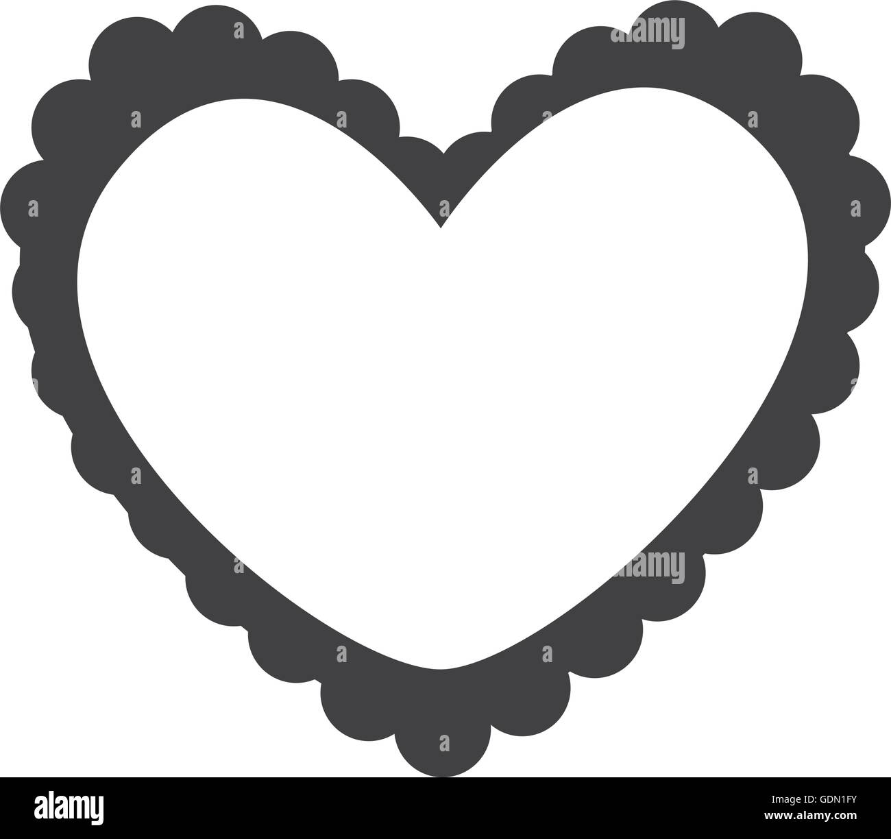 Heart love romantic icon vector illustration Stock Vector Image & Art ...