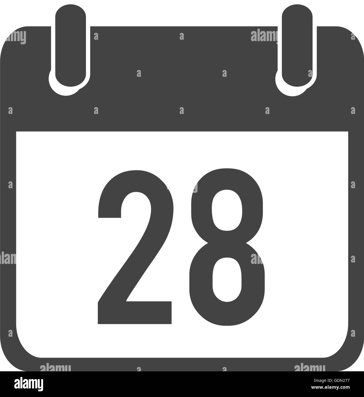 Calendar showing day of month Stock Vector Image & Art Alamy