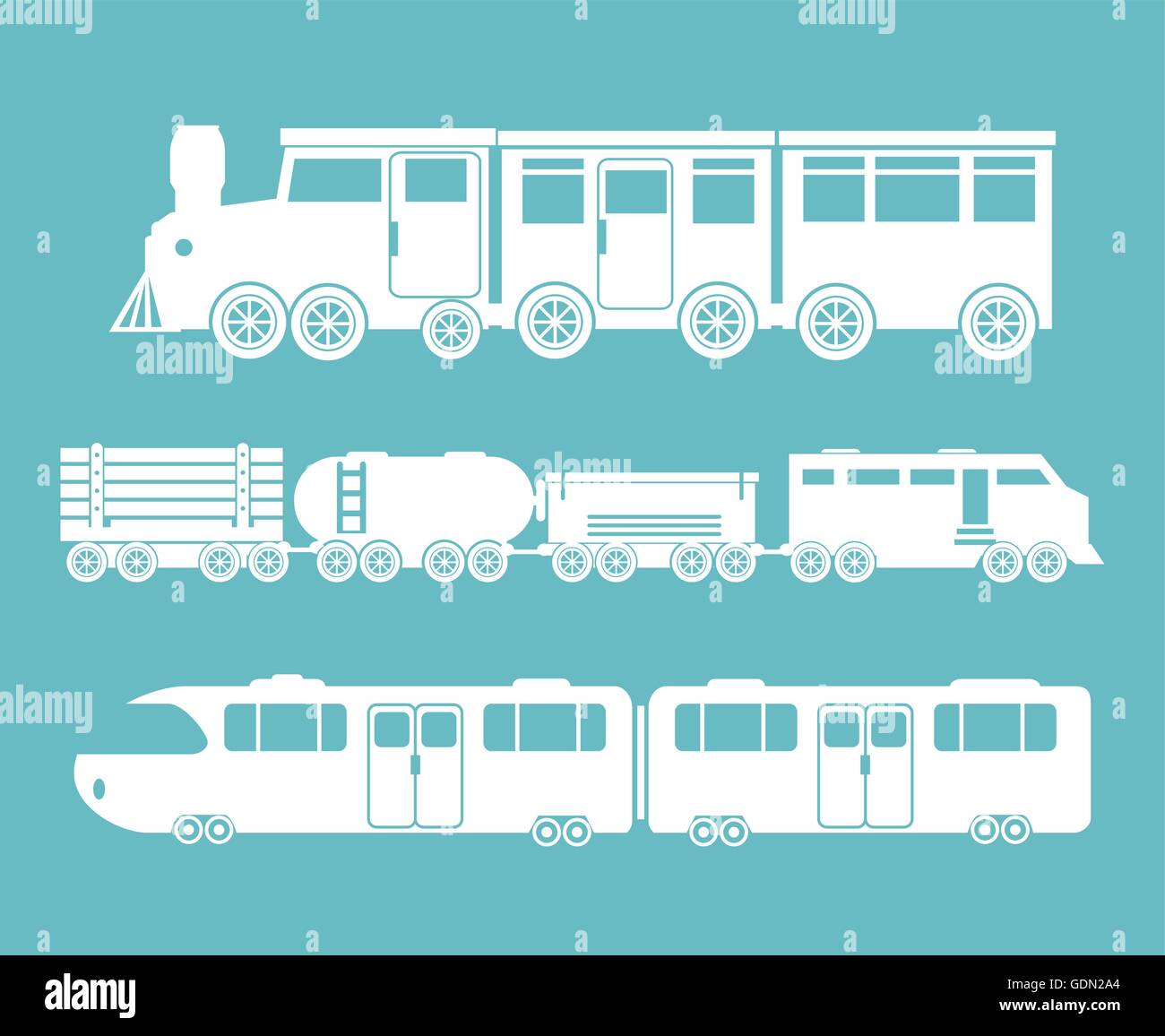 Classic railway models Stock Vector Images - Alamy