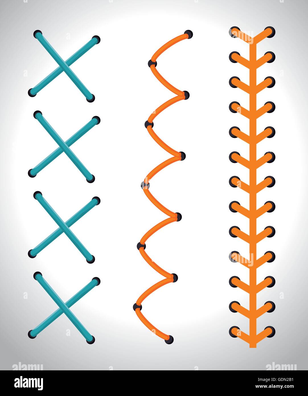Hand stitching border hi-res stock photography and images - Alamy
