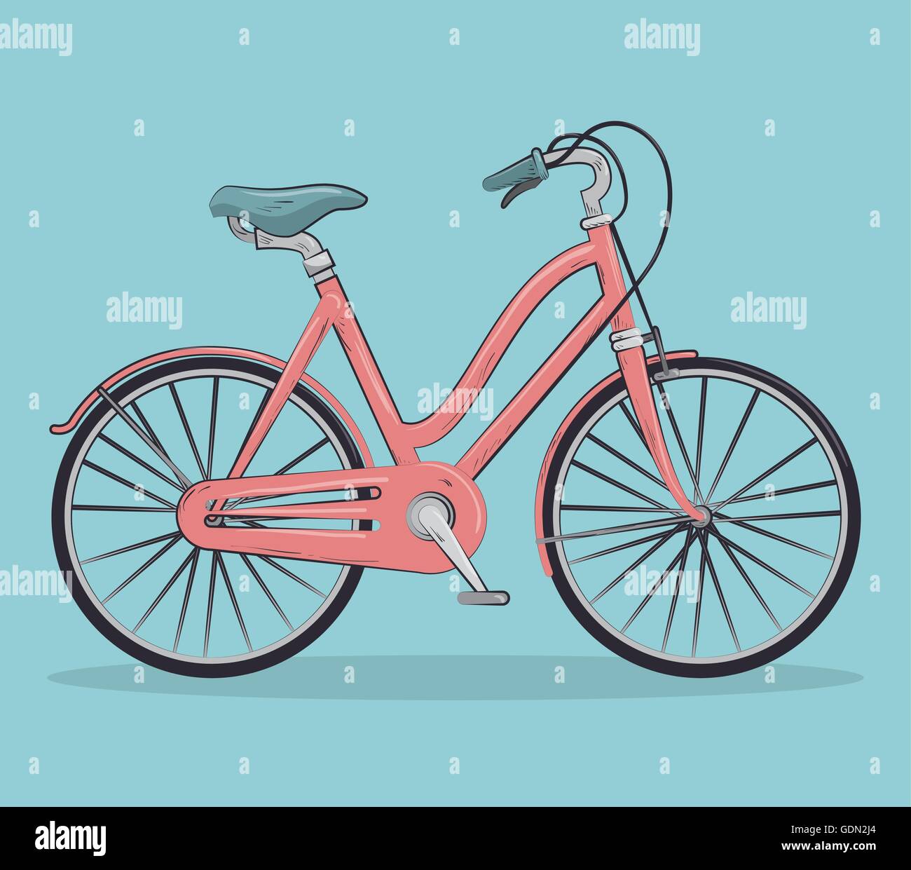 vintage Bicycle isolated icon design Stock Vector Image & Art - Alamy