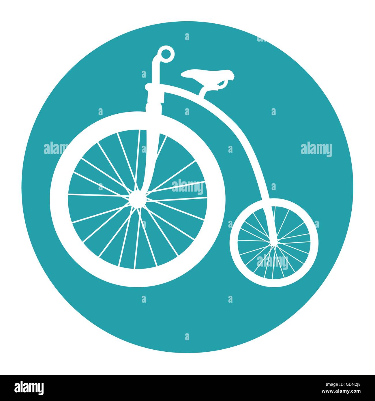 vintage Bicycle isolated icon design Stock Vector