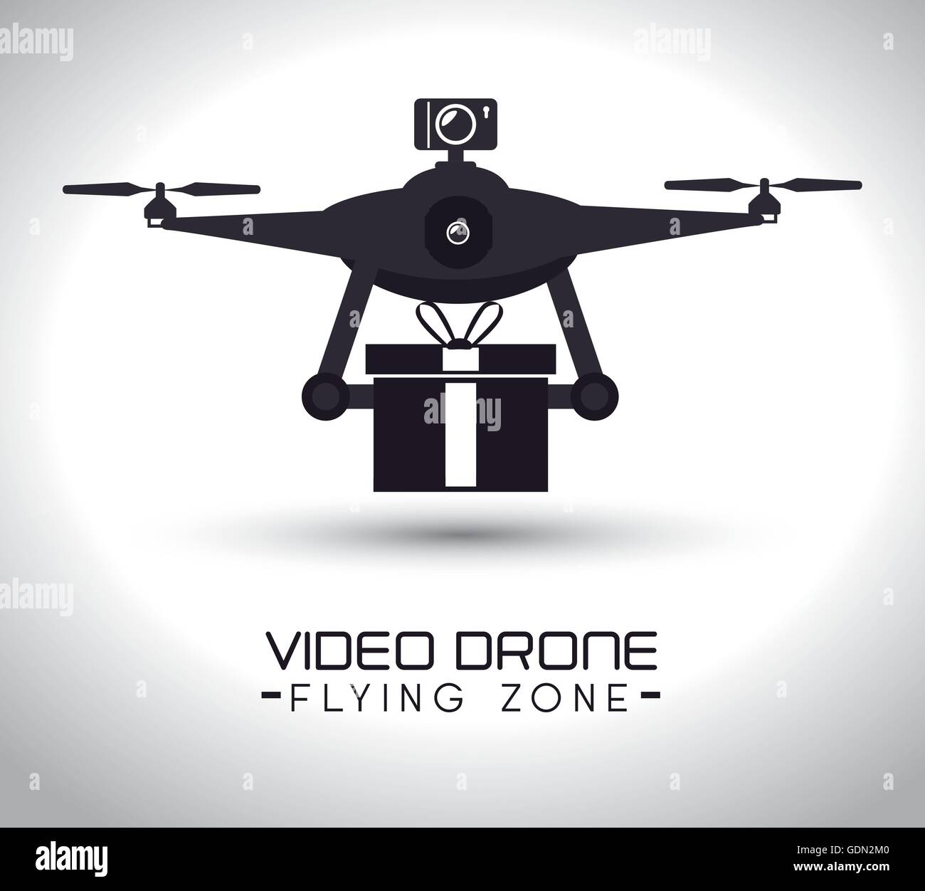 video drone technology isolated icon design Stock Vector Image & Art ...