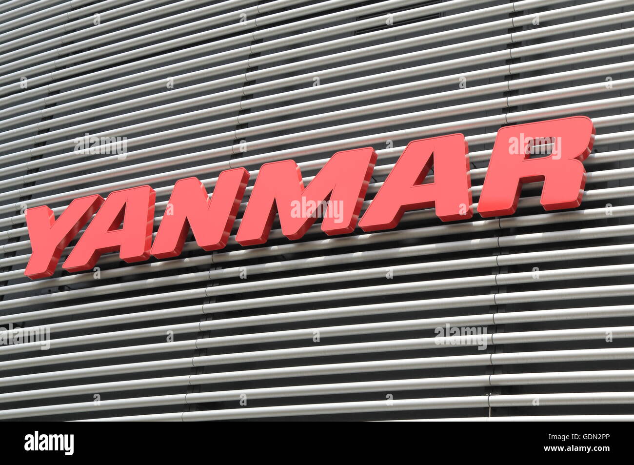 Yanmar company, Japanese diesel engine manufacturer founded in 1912. Stock Photo