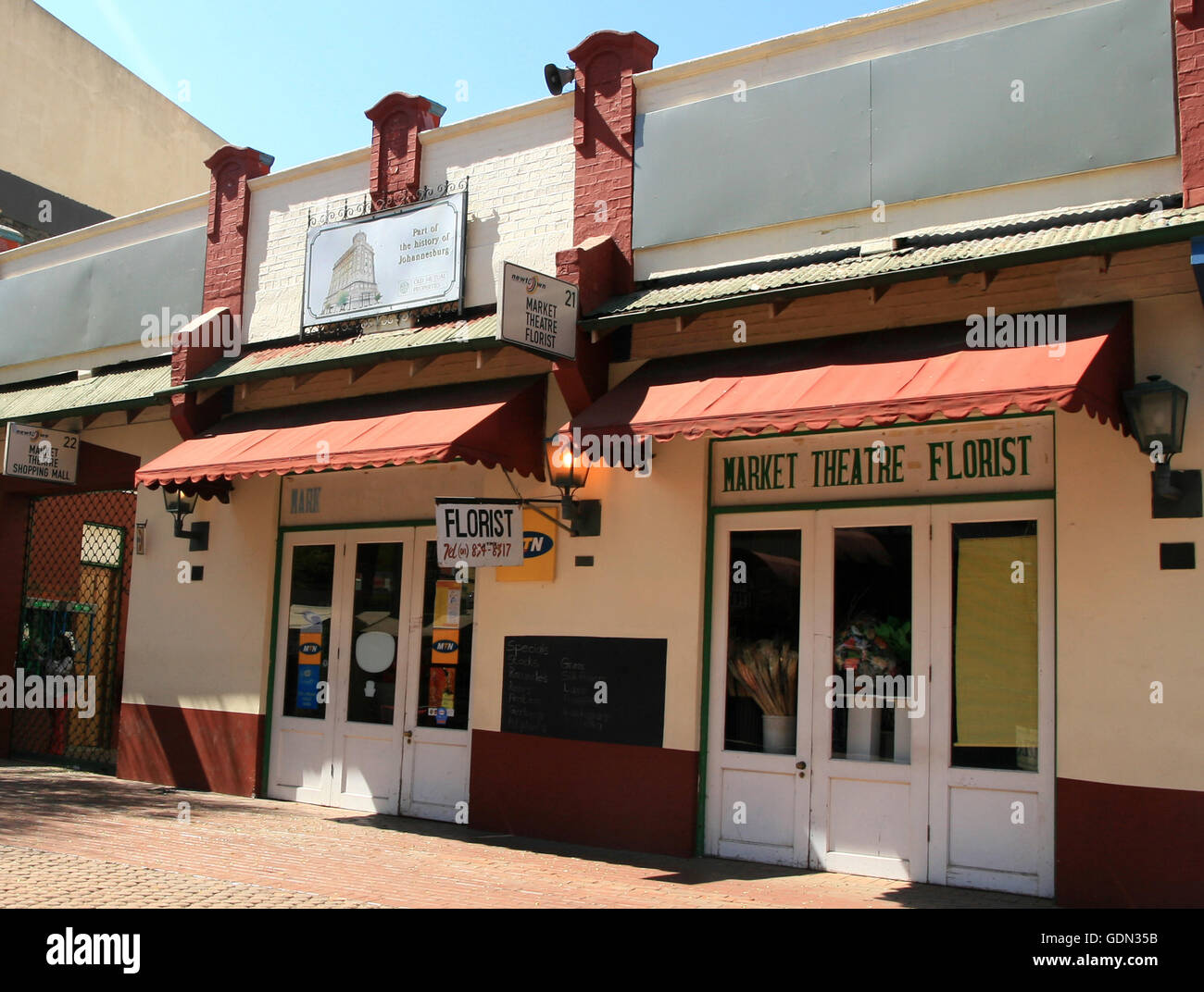 Shops at Market Theatre, Johannesburg, Gauteng, South Africa Stock