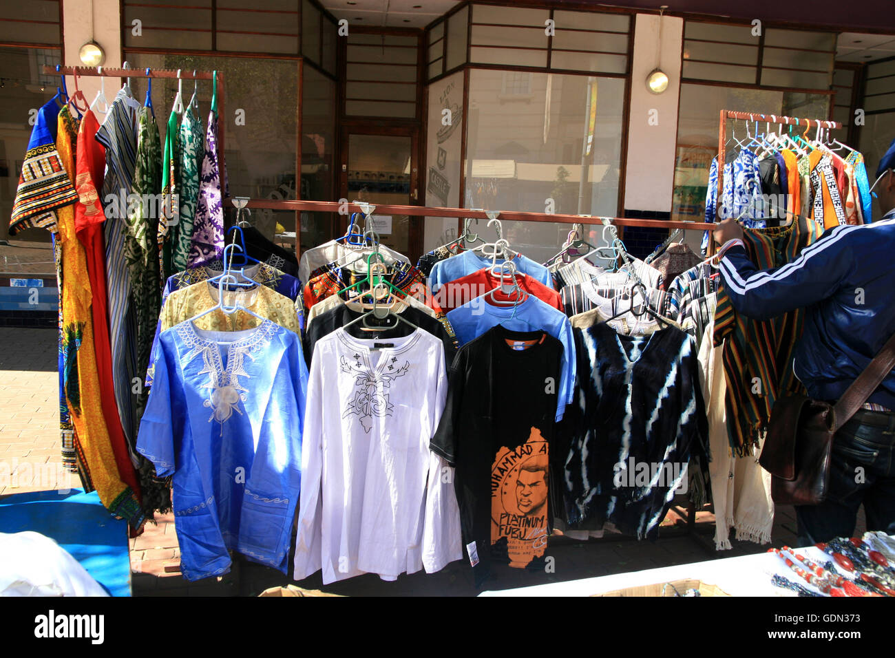 Souvenirs in front of The Market Theatre, Johannesburg, Gauteng, South ...