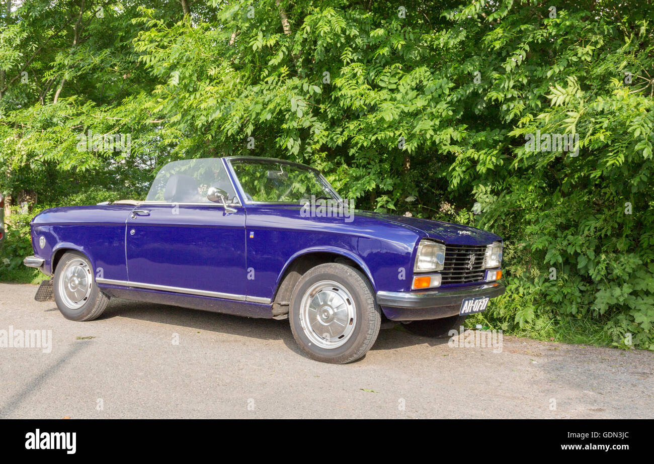 Peugeot 304 Cabriolet classic car. Stock Photo